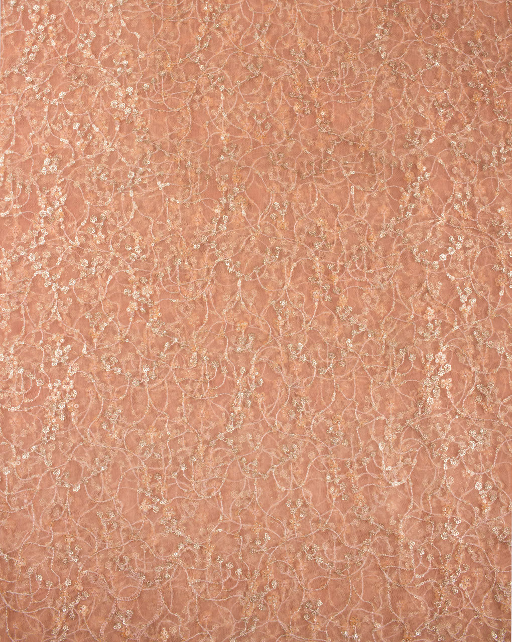 Embroidered Sequins Work Net Fabric - Fabriclore.com