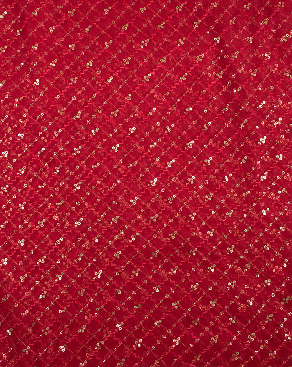 Embroidered Sequins Work Net Fabric - Fabriclore.com
