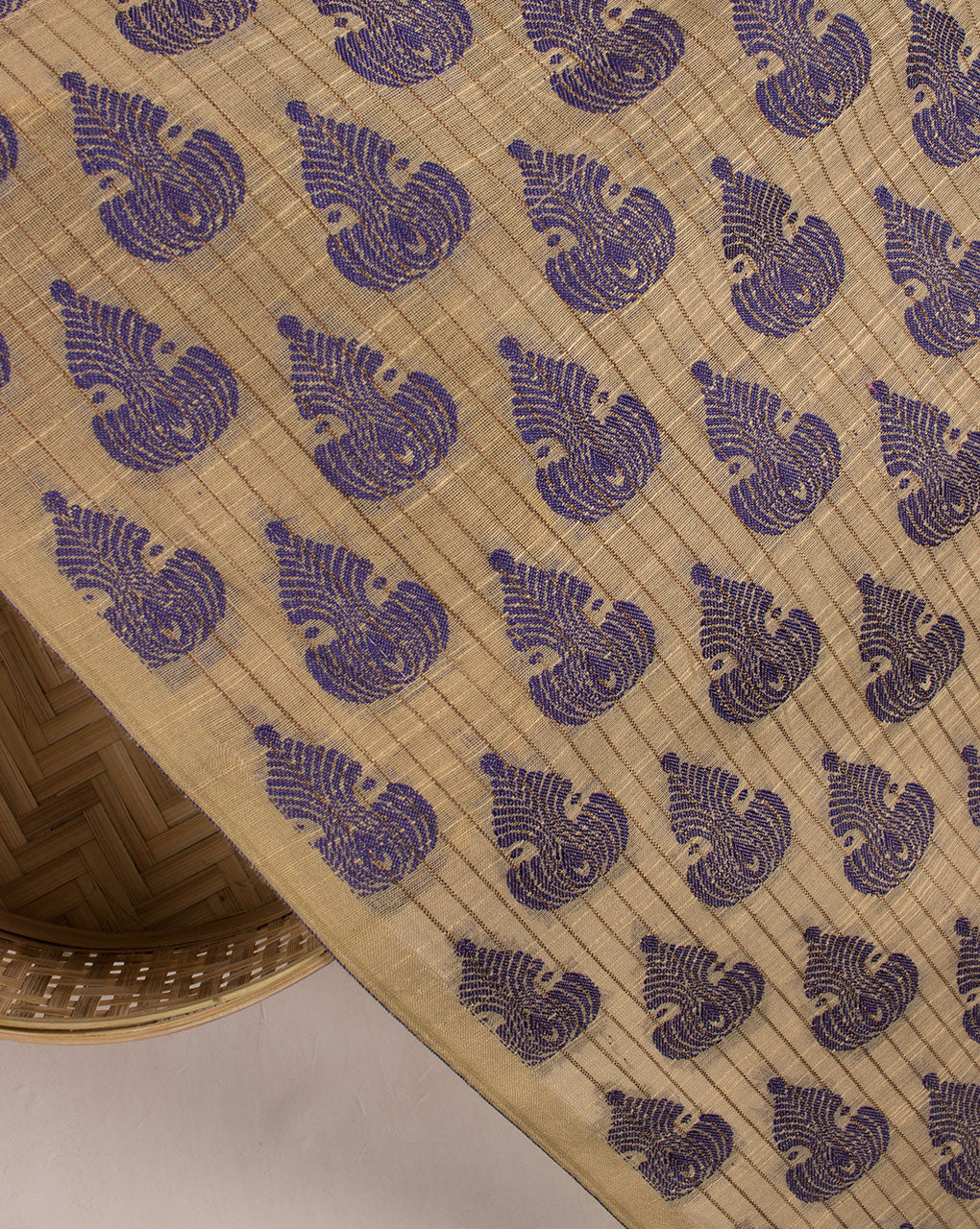 Jacquard Chanderi Fabric - Fabriclore.com