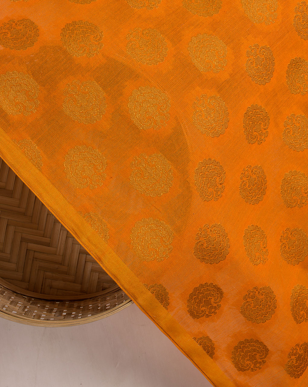 Jacquard Chanderi Fabric - Fabriclore.com