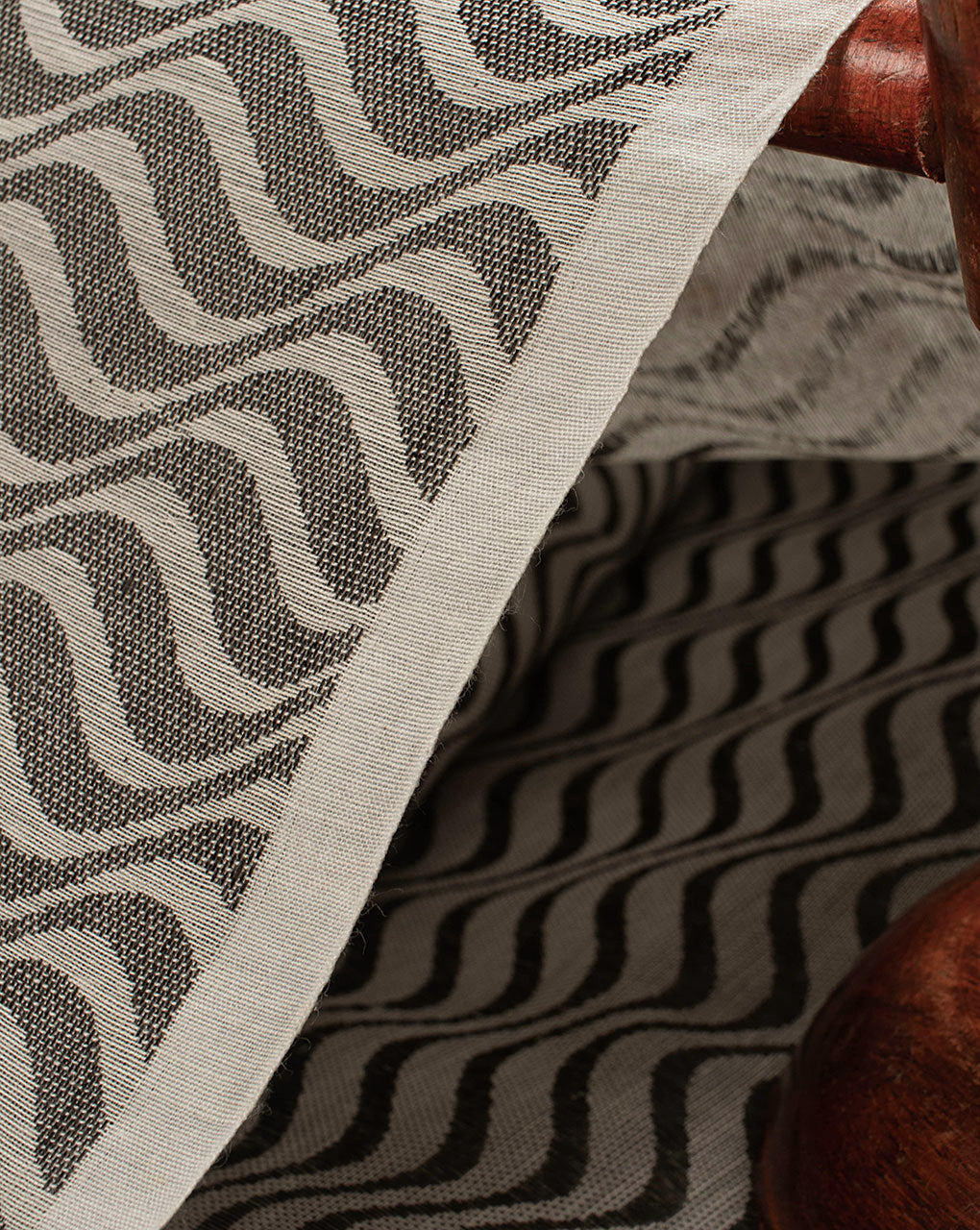 Geometric Woven Jacquard Chanderi Fabric