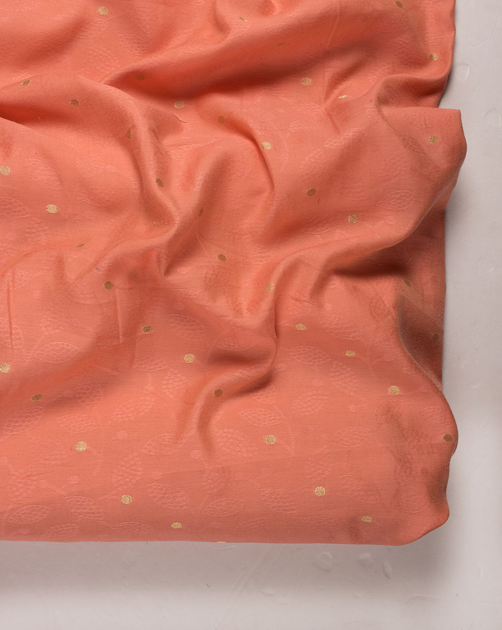 Floral Woven Zari Jacquard Chanderi Fabric