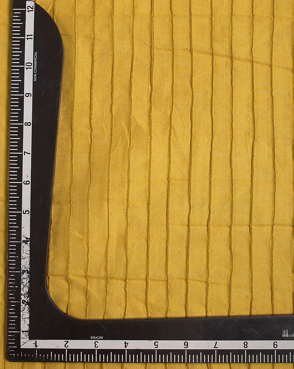 Pin-Tucks Zari Border Chanderi Fabric