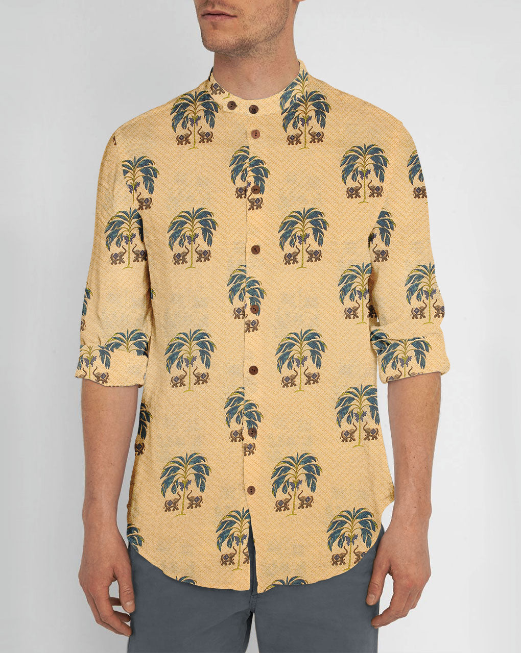 Screen Print Chanderi Fabric - Fabriclore.com