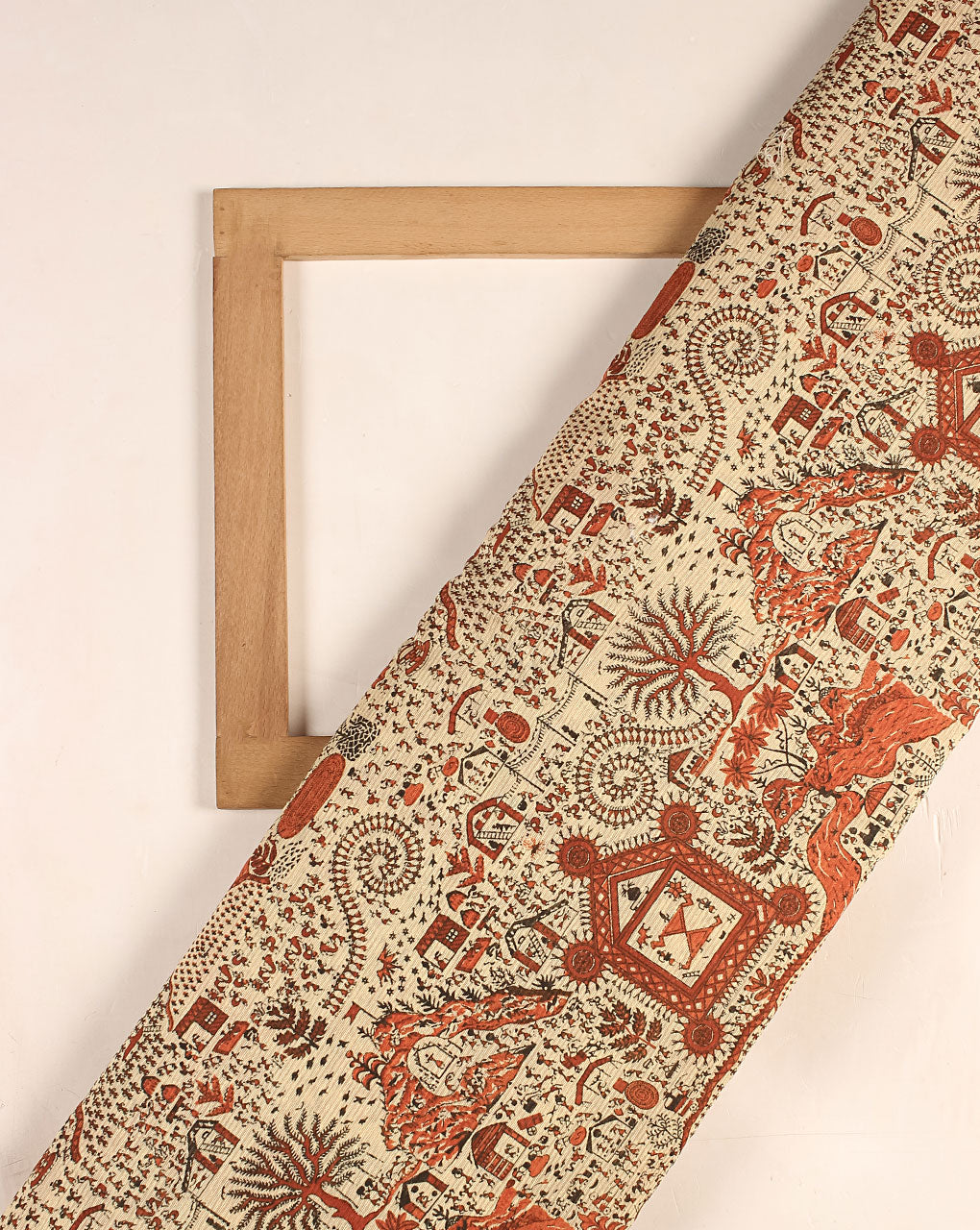 Screen Print Chanderi Fabric - Fabriclore.com