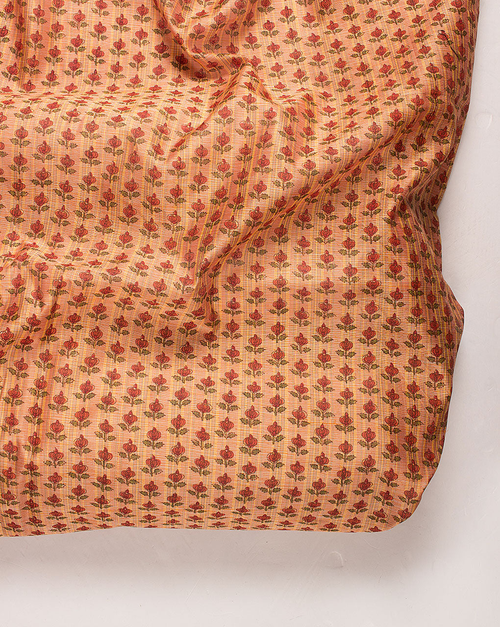 Booti Screen Print Chanderi Fabric - Fabriclore.com