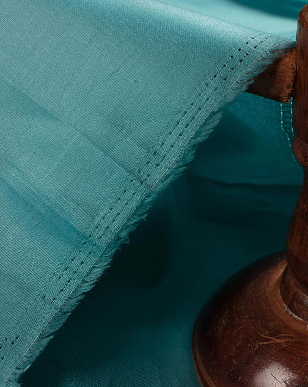 Turquoise Plain Glazed Cotton Fabric - Fabriclore.com