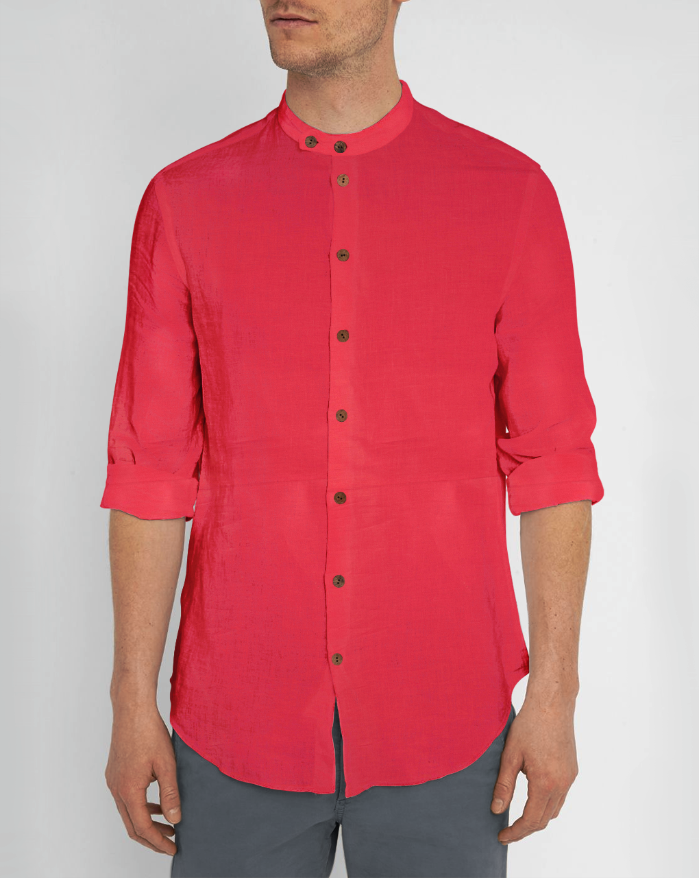 Red Plain Glazed Cotton Fabric - Fabriclore.com