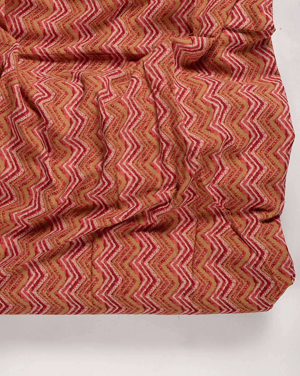Rapid Hand Block Border Cotton Modal Fabric