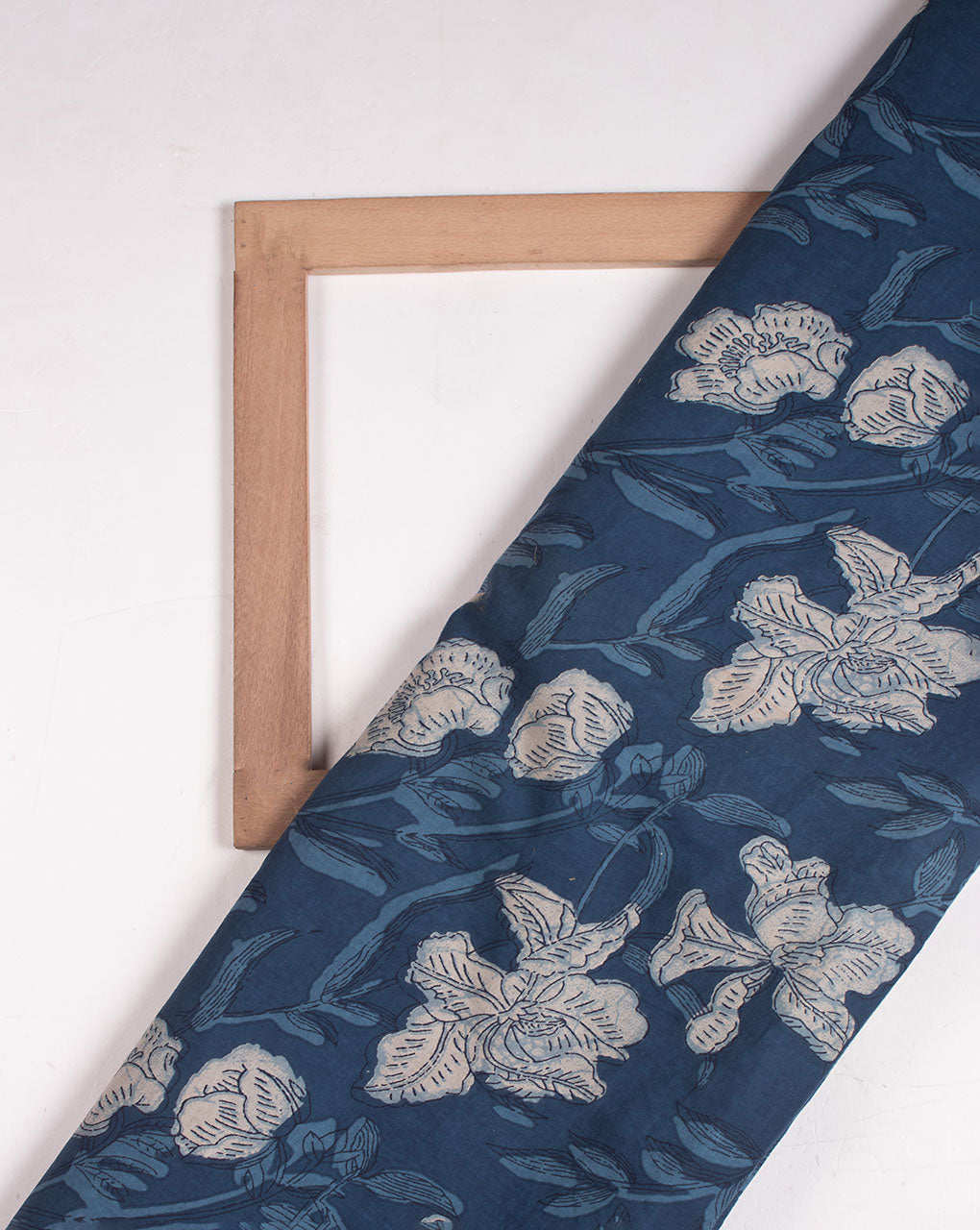 Floral Screen Print Cotton Fabric - Fabriclore.com