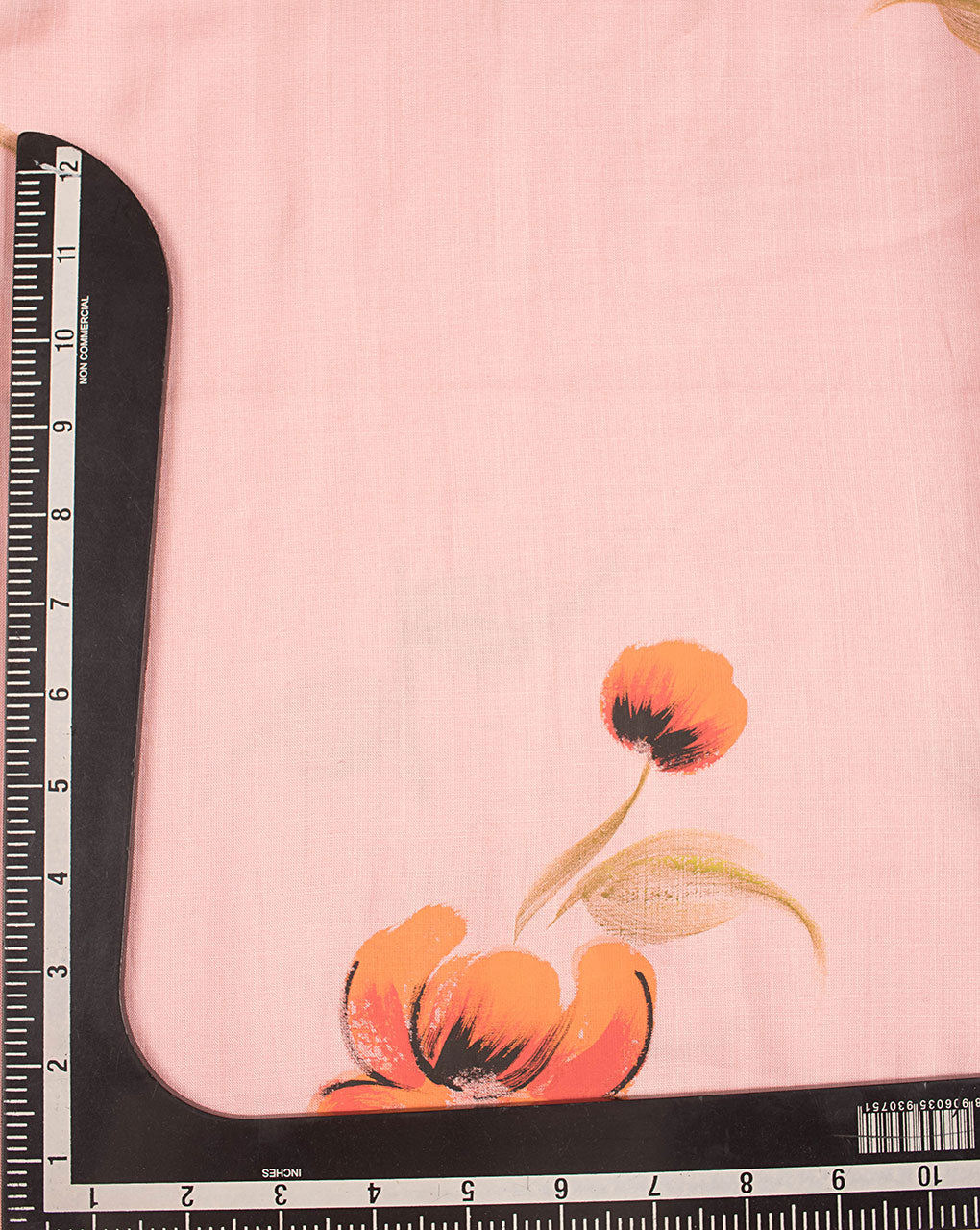 Hand Painted Hand Block Slub Rayon Fabric - Fabriclore.com