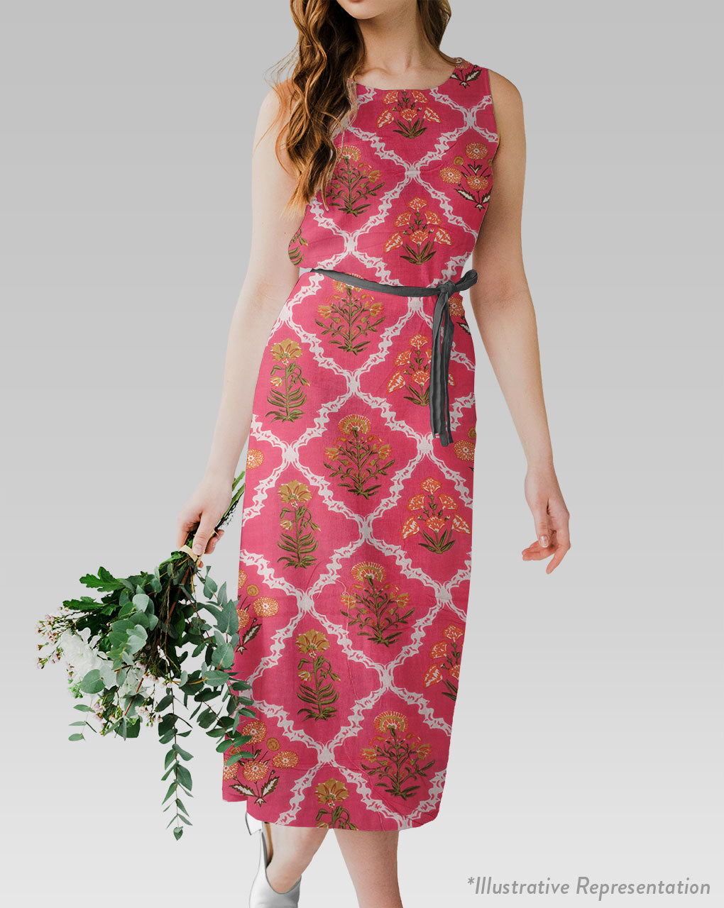Screen Print Rayon Fabric - Fabriclore.com