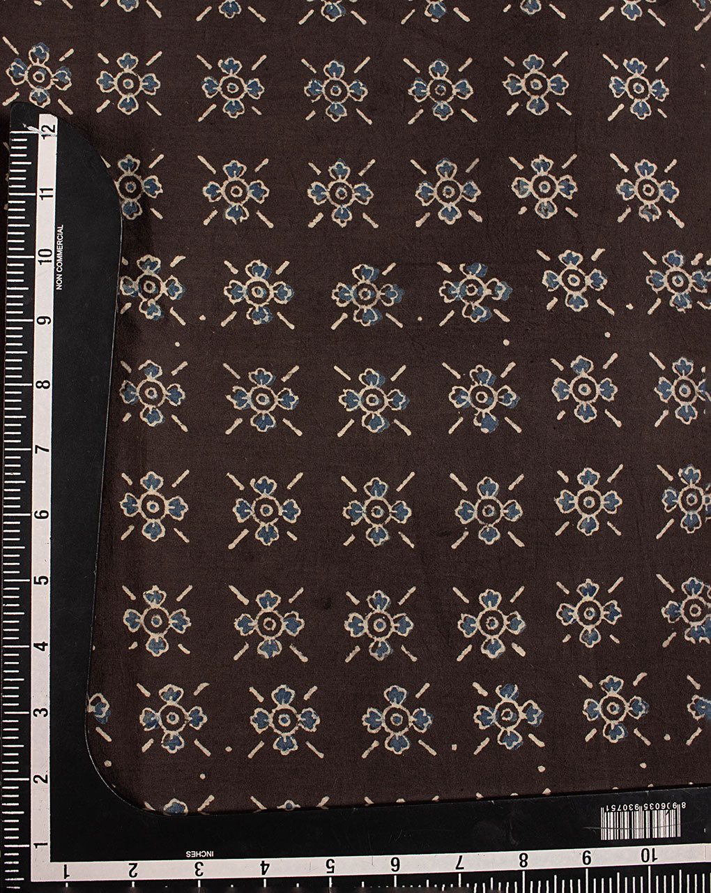 Natural Dye Hand Block Ajrak Cotton Fabric - Fabriclore.com