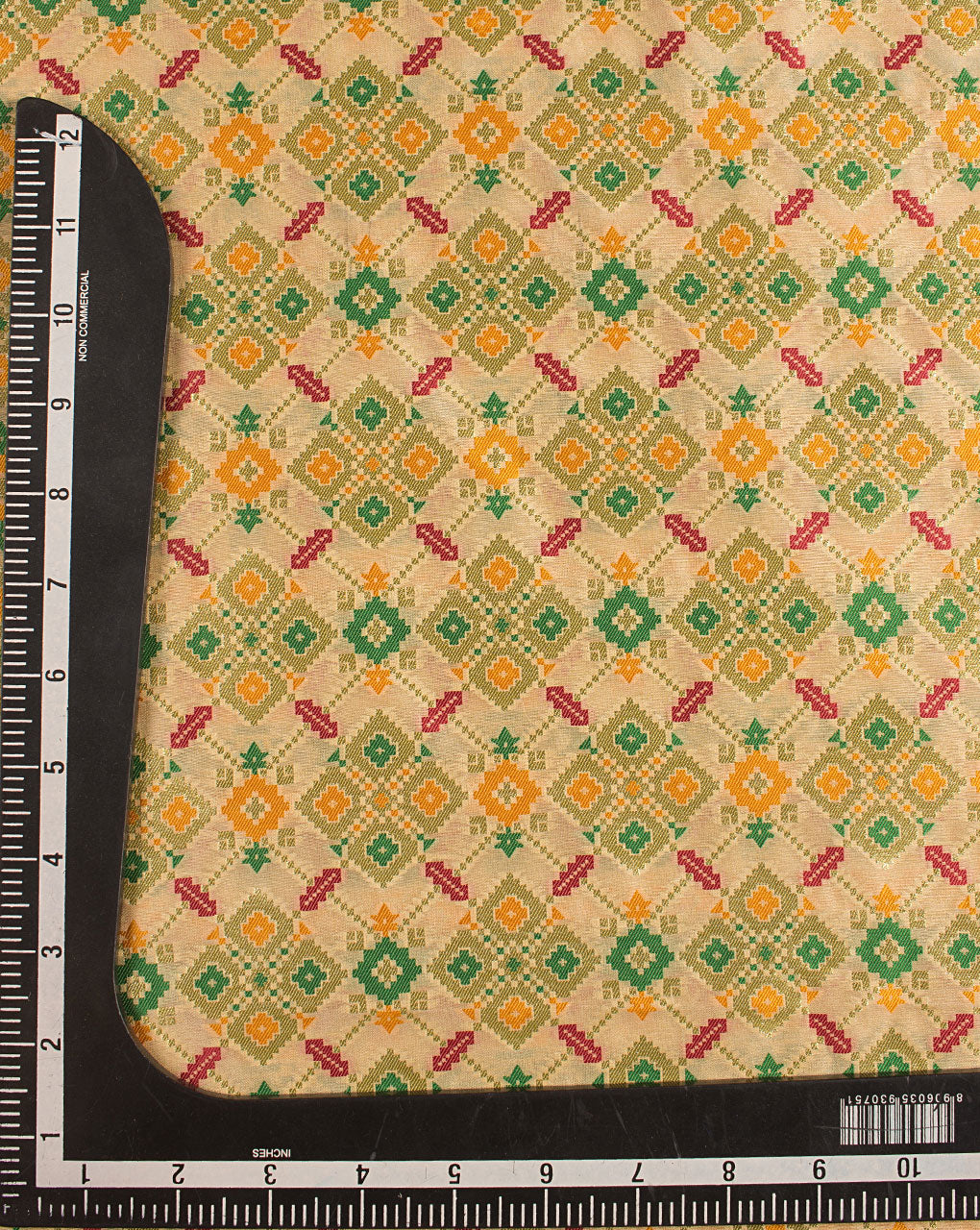 Zari Jacquard Banarasi Kataan Silk Fabric - Fabriclore.com