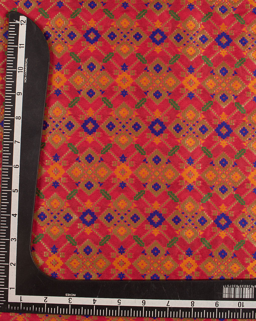 Zari Jacquard Banarasi Kataan Silk Fabric - Fabriclore.com