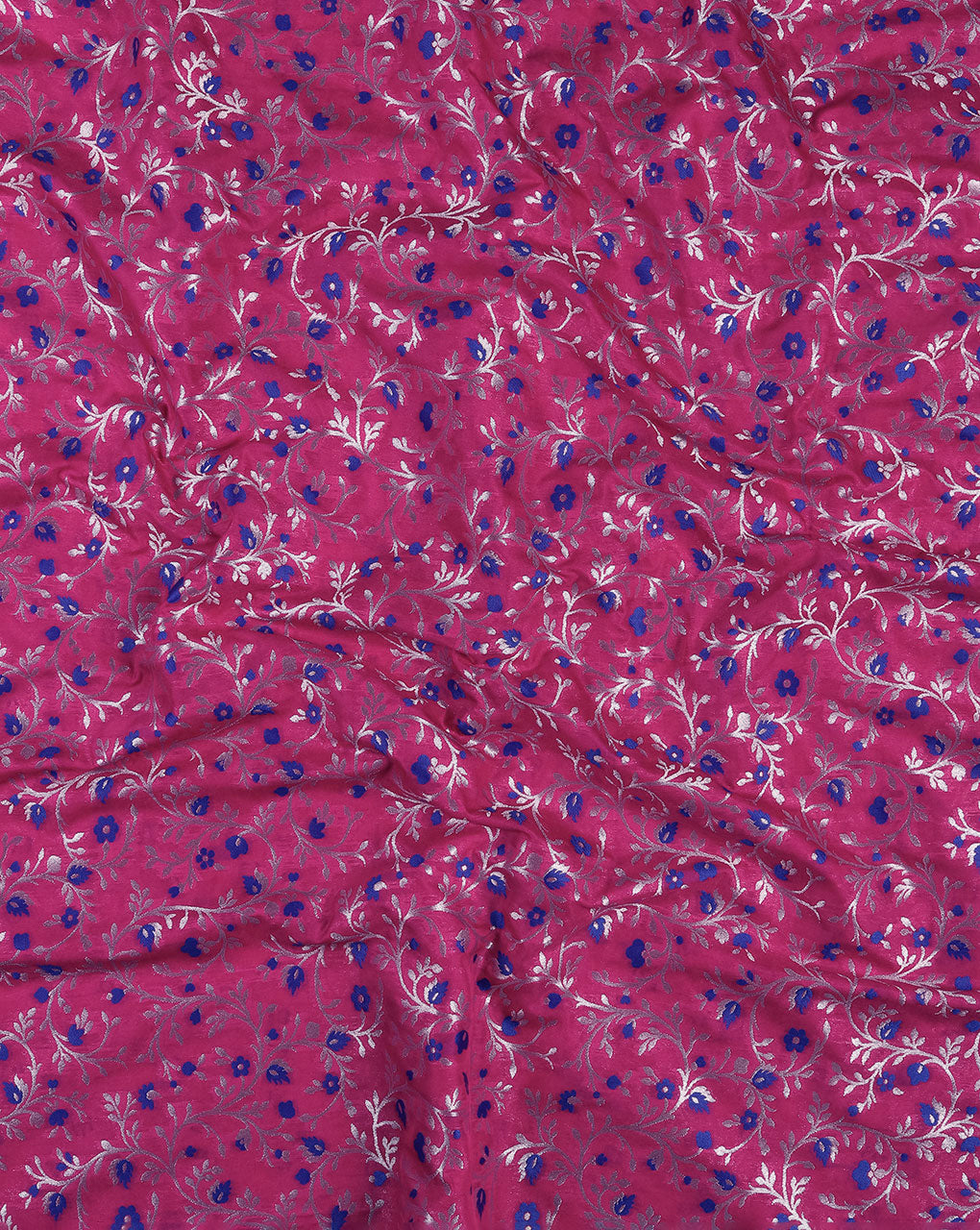 Zari Jacquard Pure Taffeta Silk Fabric - Fabriclore.com
