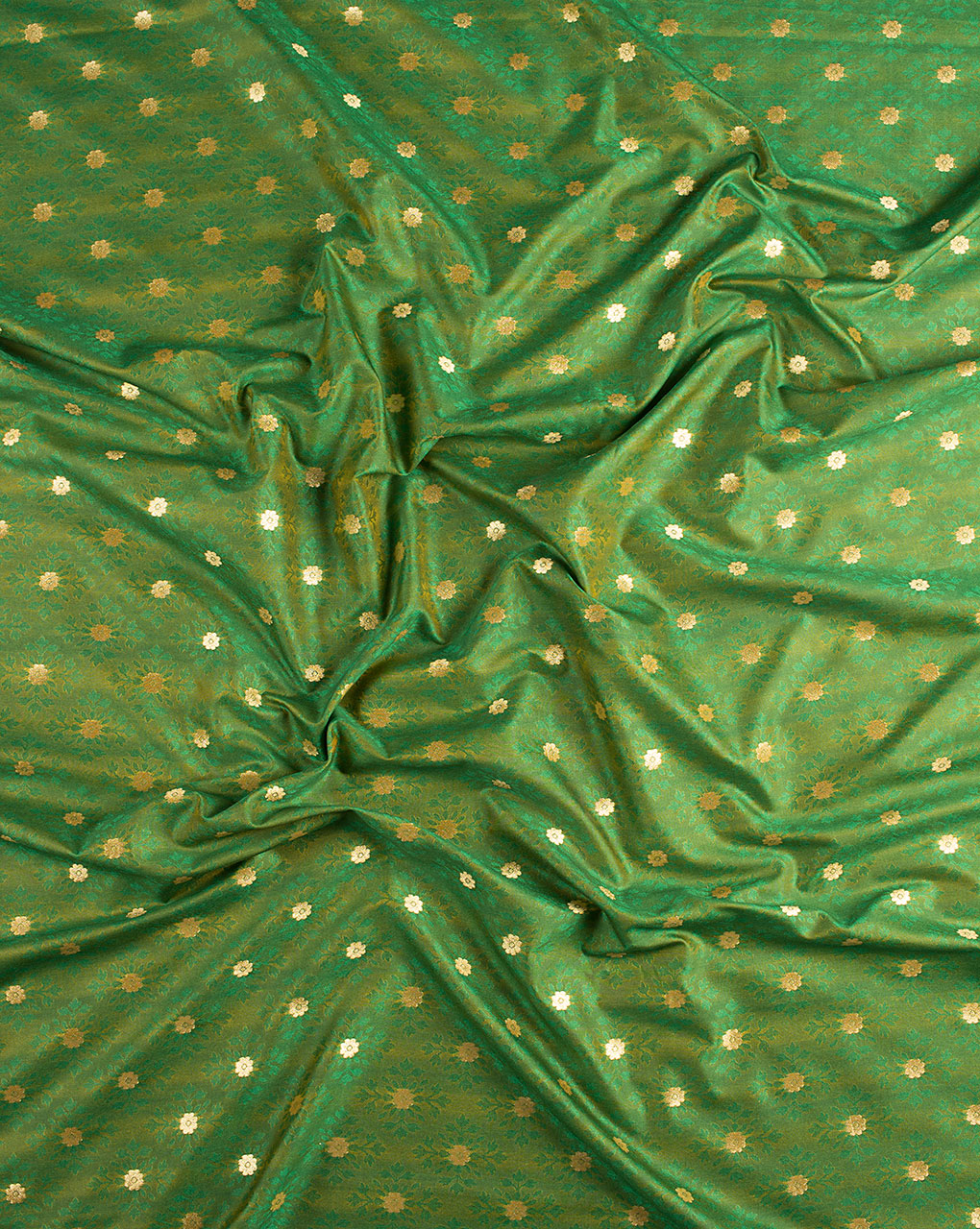 Zari Jacquard Pure Taffeta Silk Fabric - Fabriclore.com