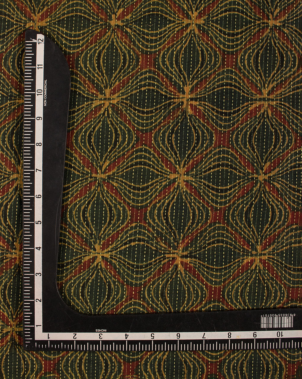 Ajrak Hand Block Kantha Cotton Fabric - Fabriclore.com