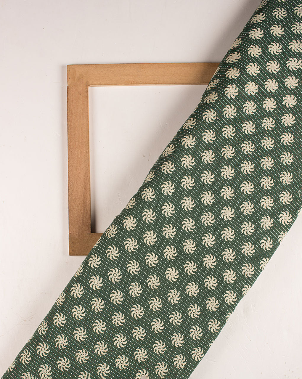 Discharge Print Kantha Cotton Fabric - Fabriclore.com
