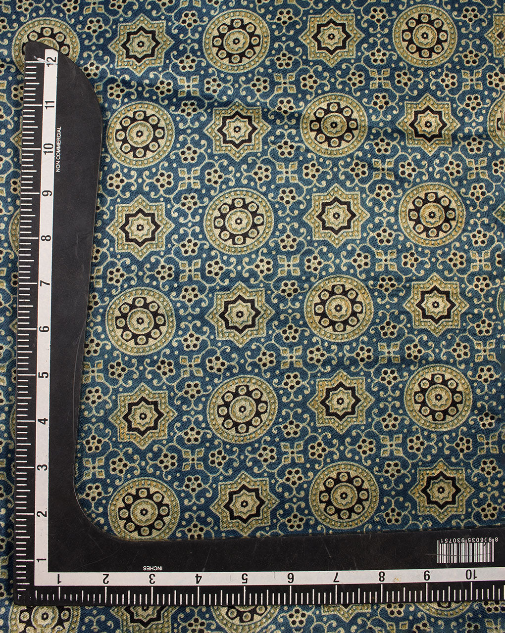 Ajrak Screen Print Mashru Silk Fabric - Fabriclore.com