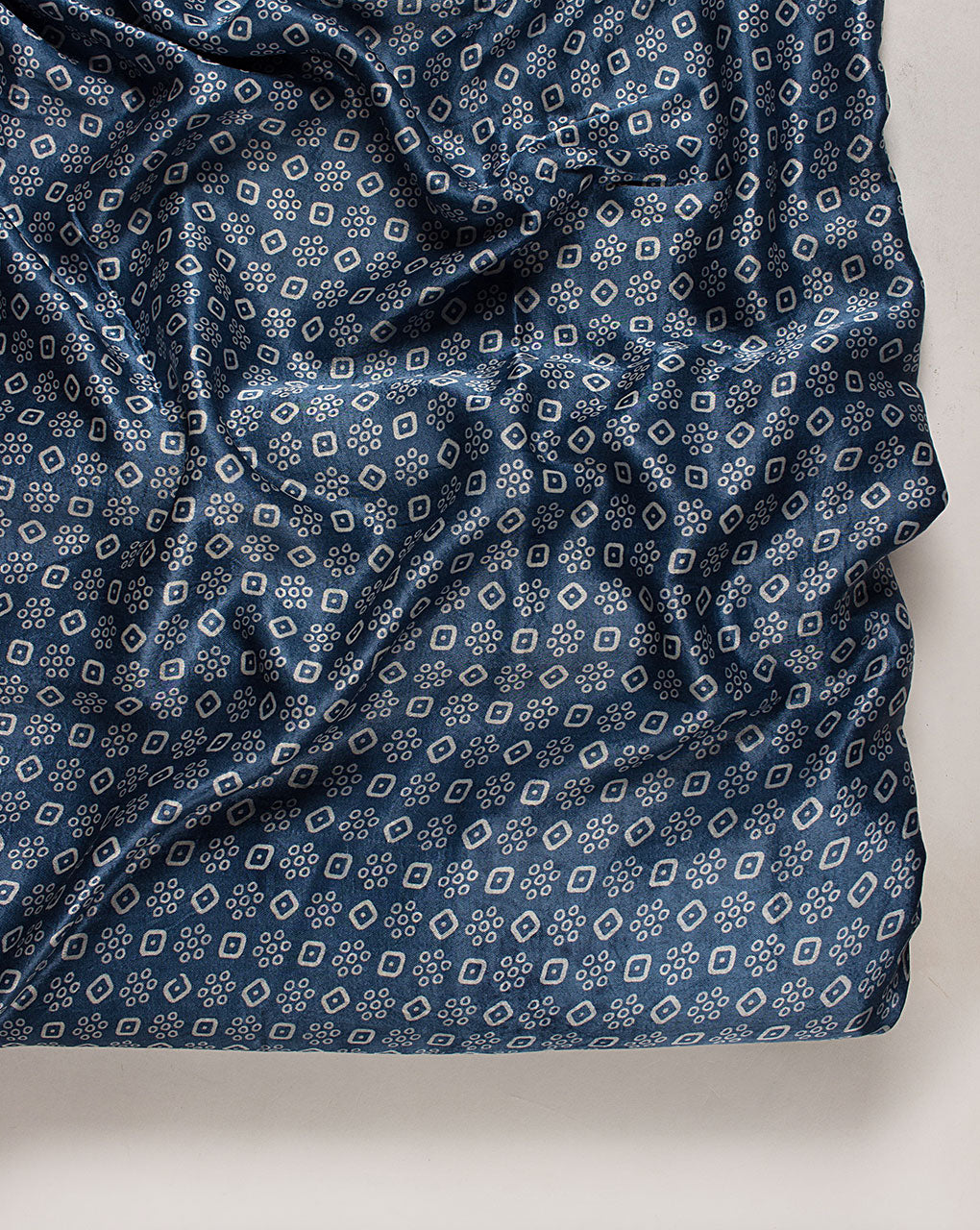 Discharge Screen Print Mashru Silk Fabric