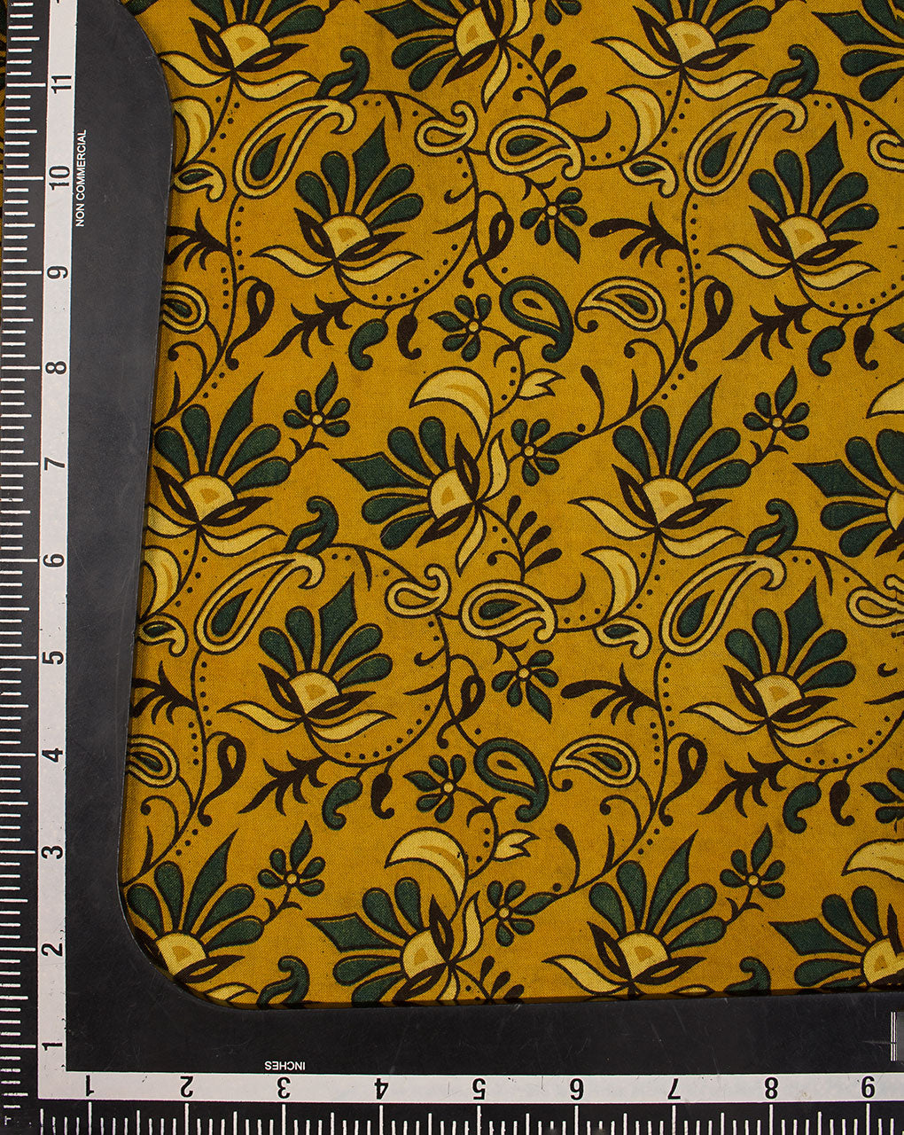 Natural Dye Ajrak Screen Print Rayon Fabric - Fabriclore.com