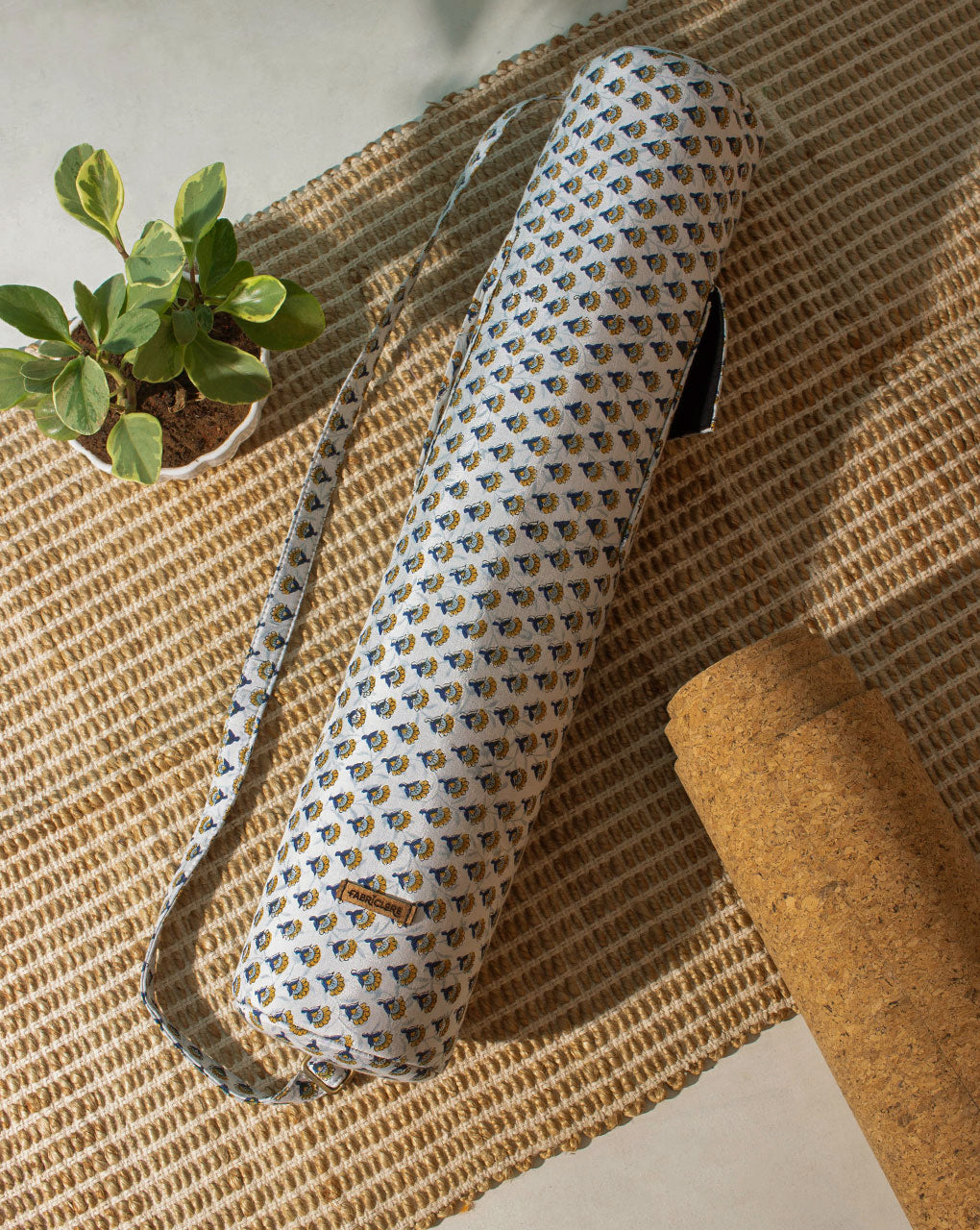 Handcrafted Yoga Mat Bag - Fabriclore.com