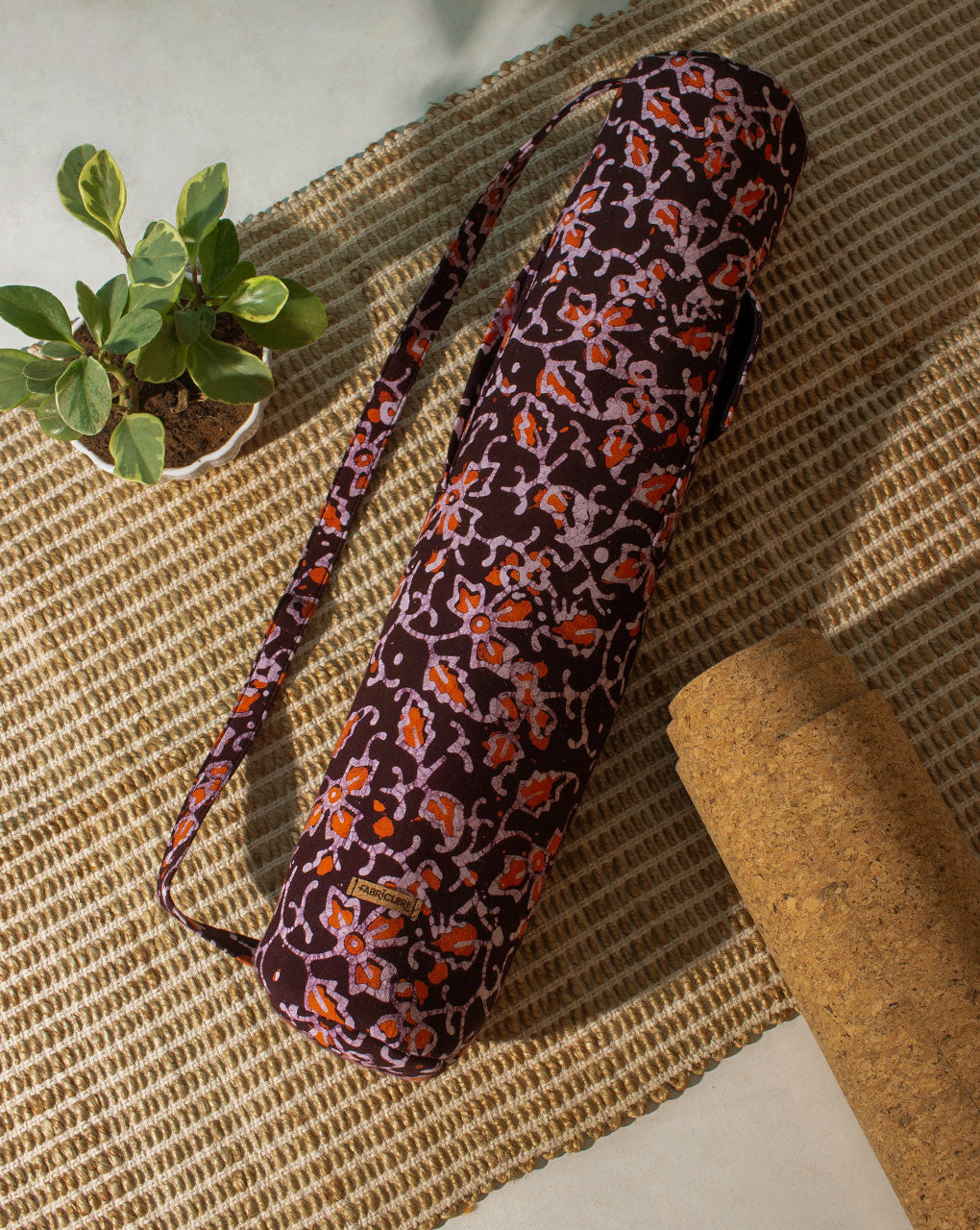 Handcrafted Yoga Mat Bag - Fabriclore.com