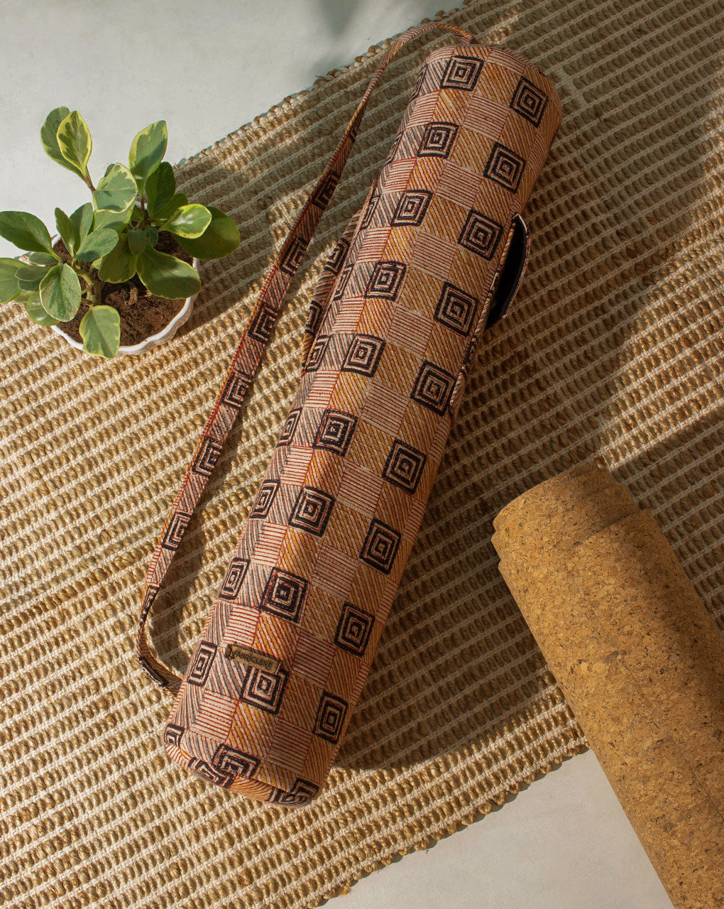 Handcrafted Yoga Mat Bag - Fabriclore.com