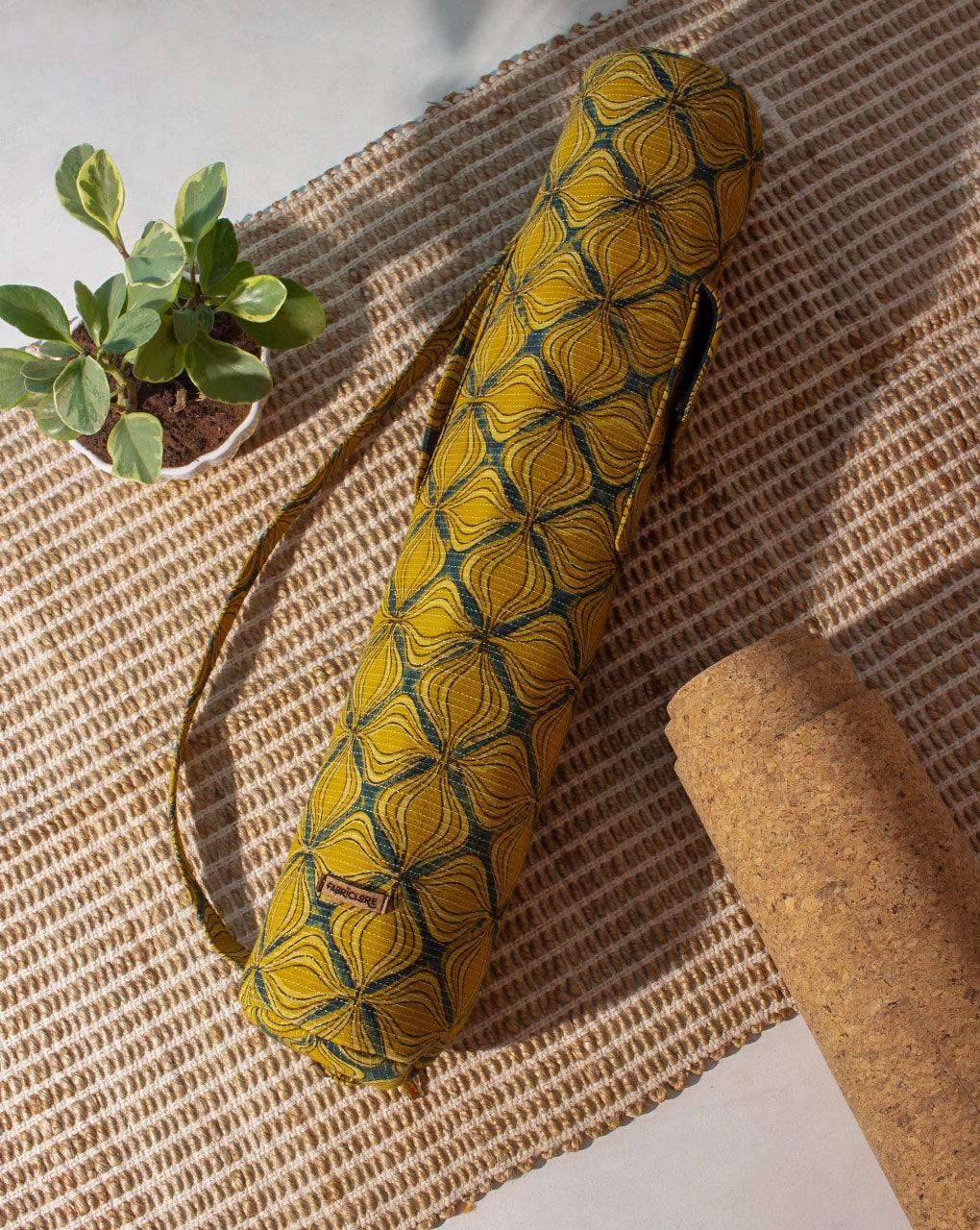 Handcrafted Yoga Mat Bag - Fabriclore.com
