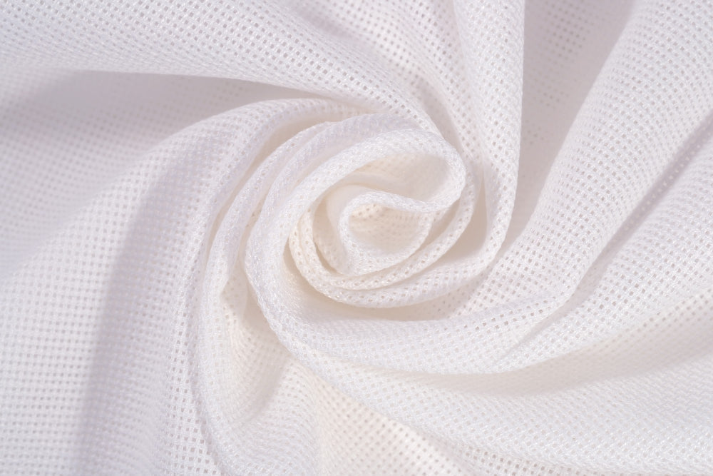 White Kota Doria Fabric
