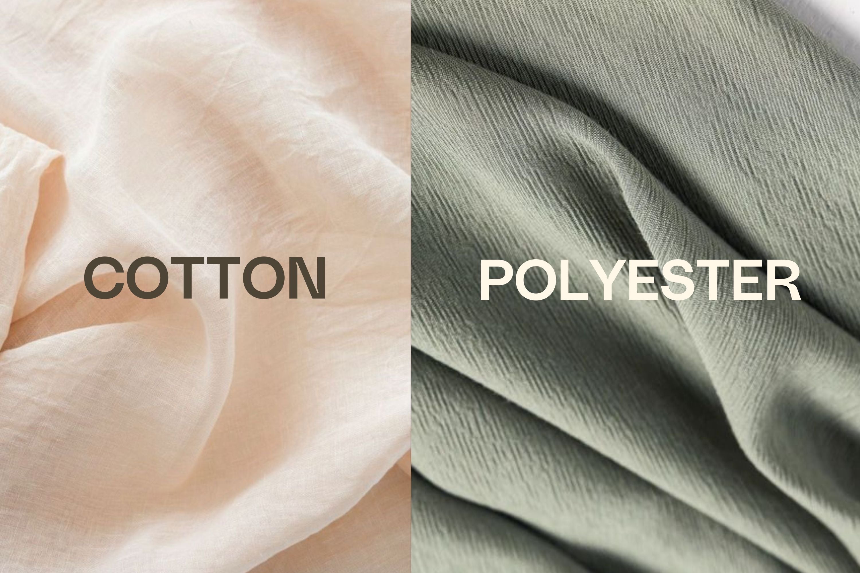 Bulk cotton and polyester fabric