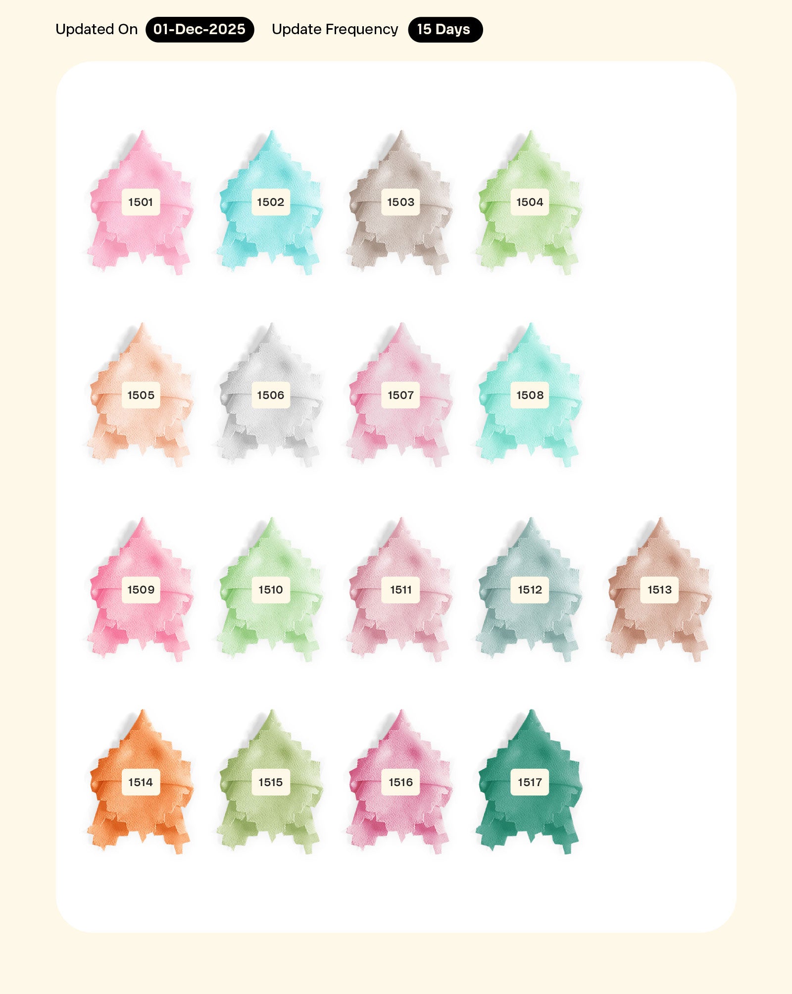 Poly Faux Georgette Mill Dyed Fabric - 7 kg