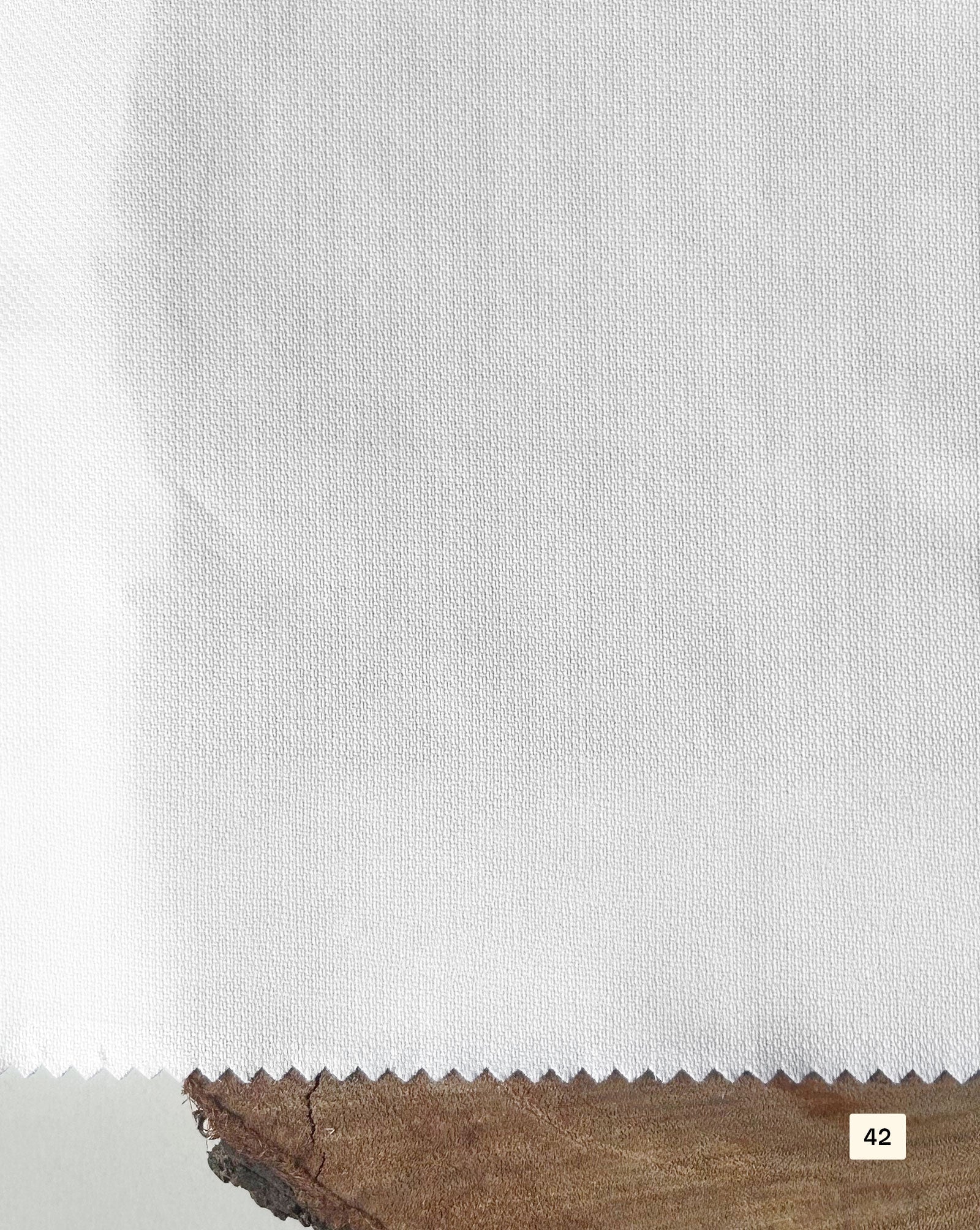 40s Cotton Dobby White Fabric 58"