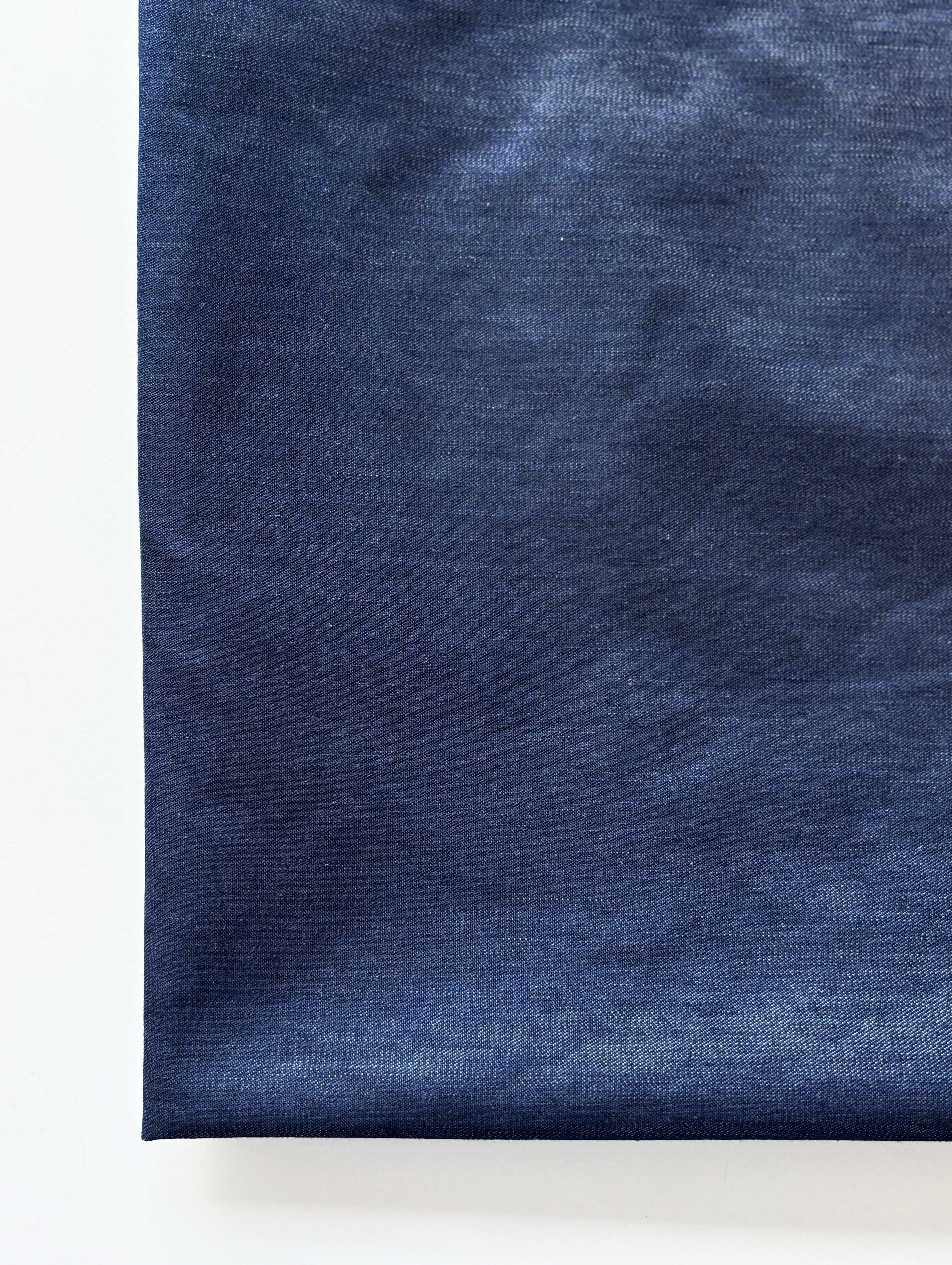 5.25 Ozs Indigo Cotton Poly Denim Fabric 63"