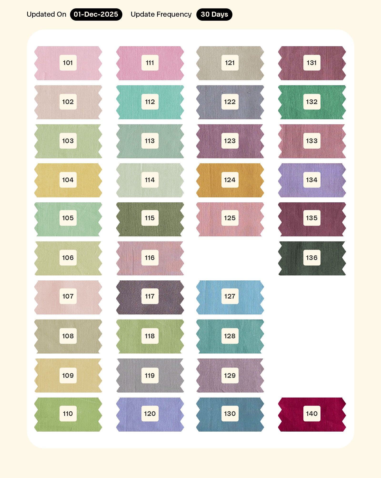 60s Cotton Cambric Mill Dyed Fabric