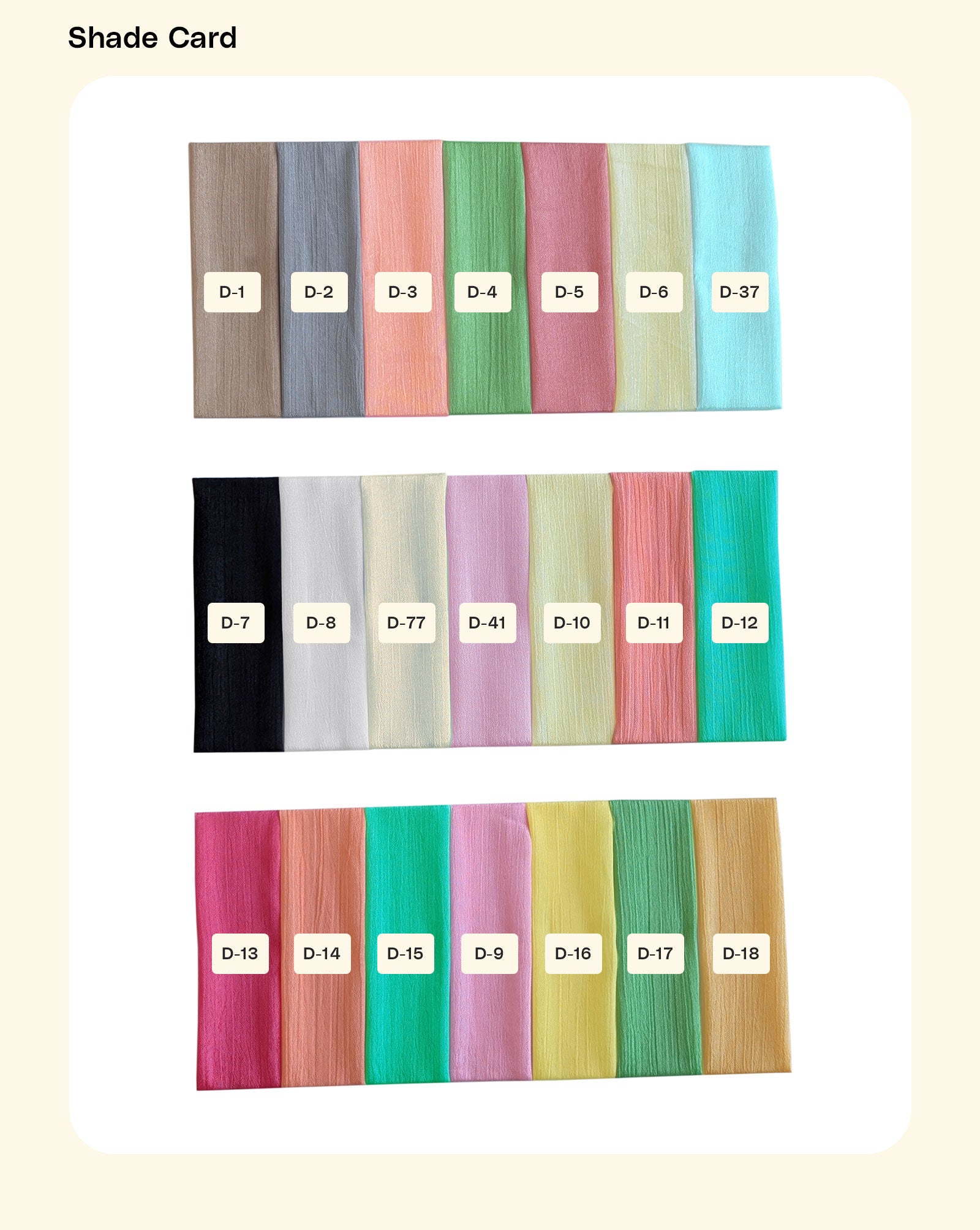 Poly Chinnon Chiffon Fabric 43" - 7 kg