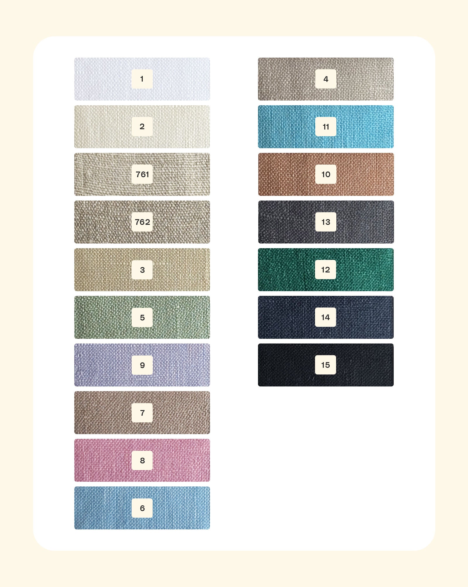 44 Lea Suiting Linen Mill Dyed Fabric 58"