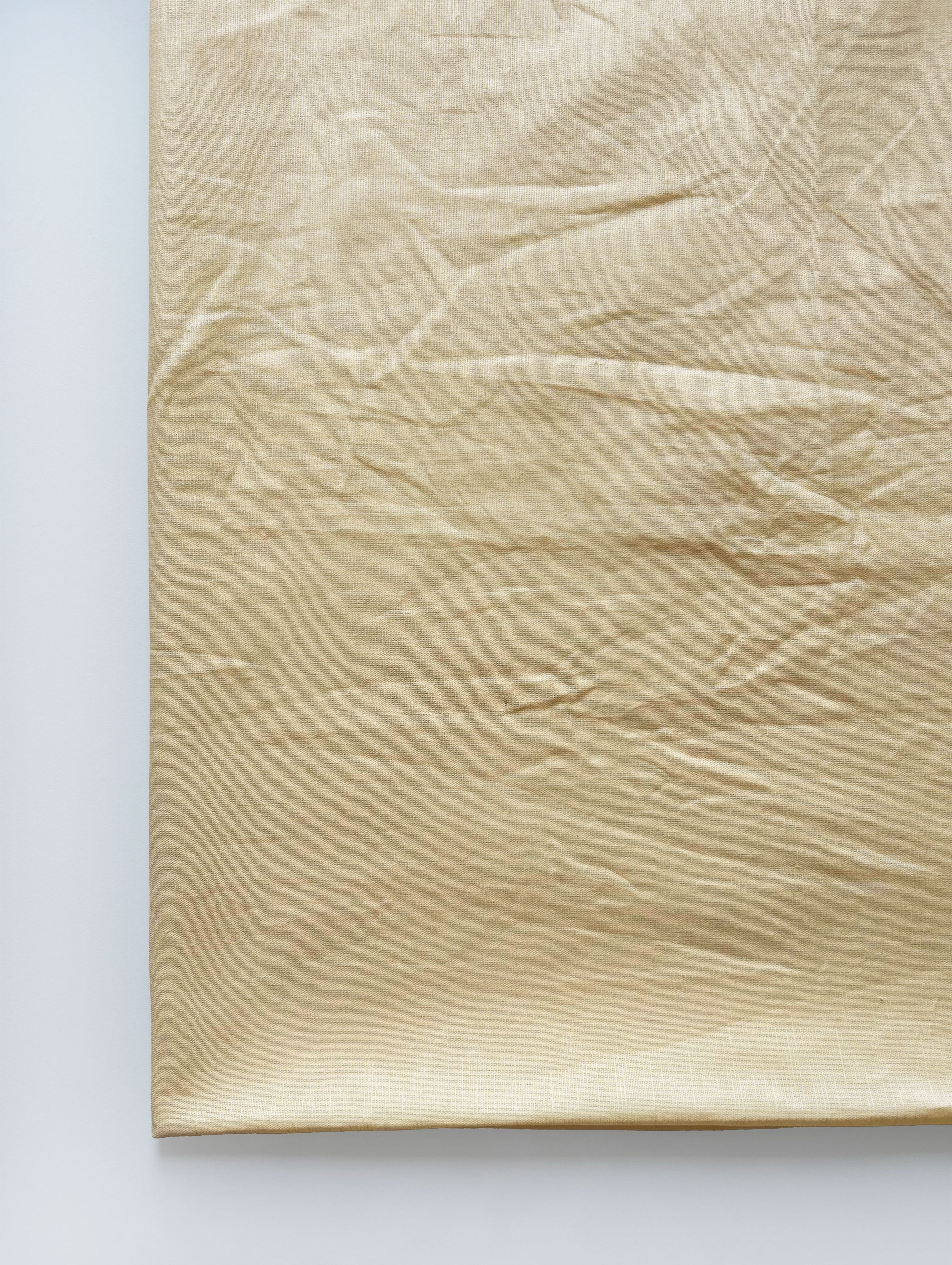 Light Yellow 80% Cotton 20% linen Mill Dyed Fabric 58"