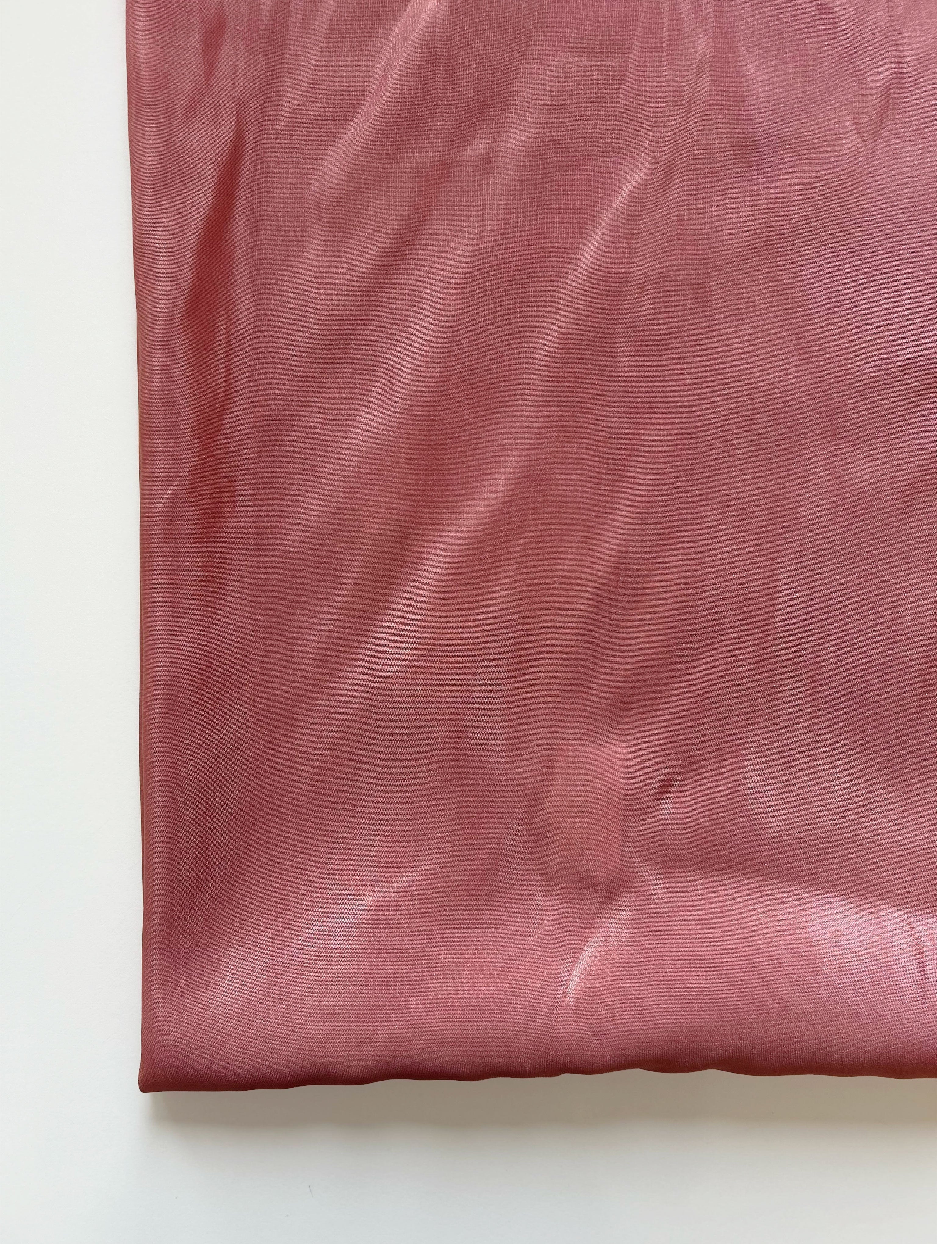 Salmon Poly Shimmer Mill Dyed Fabric - 5.5 kg