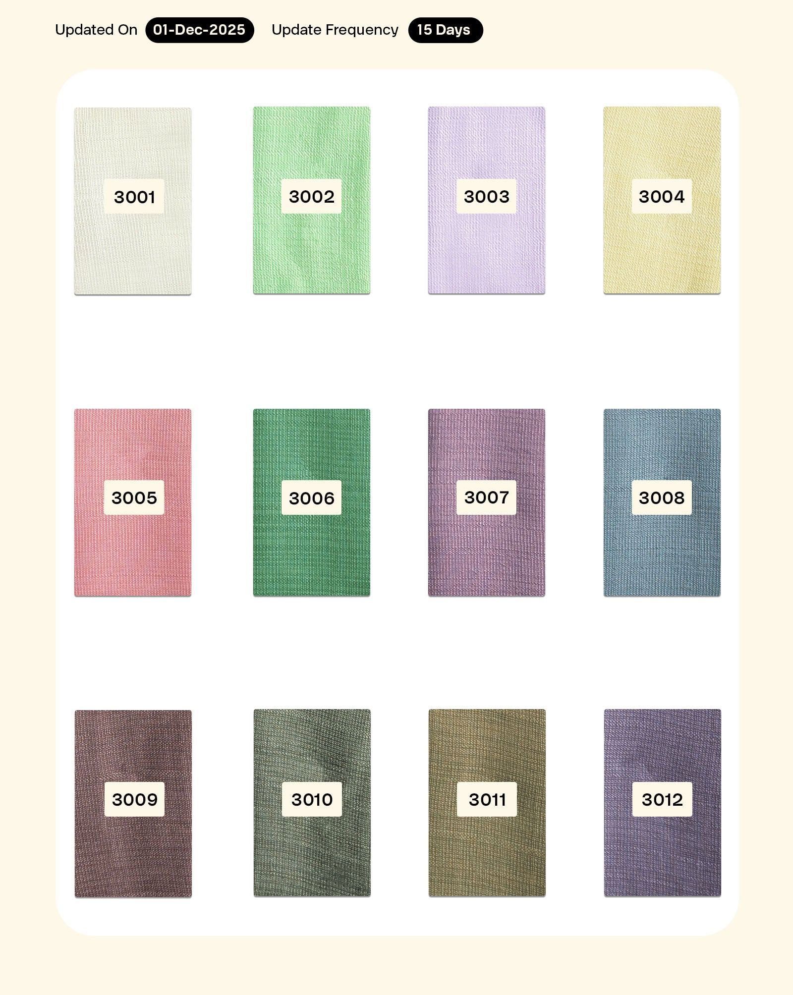 Poly Viscose Vetican Mill Dyed Fabric 58" - 15 kg