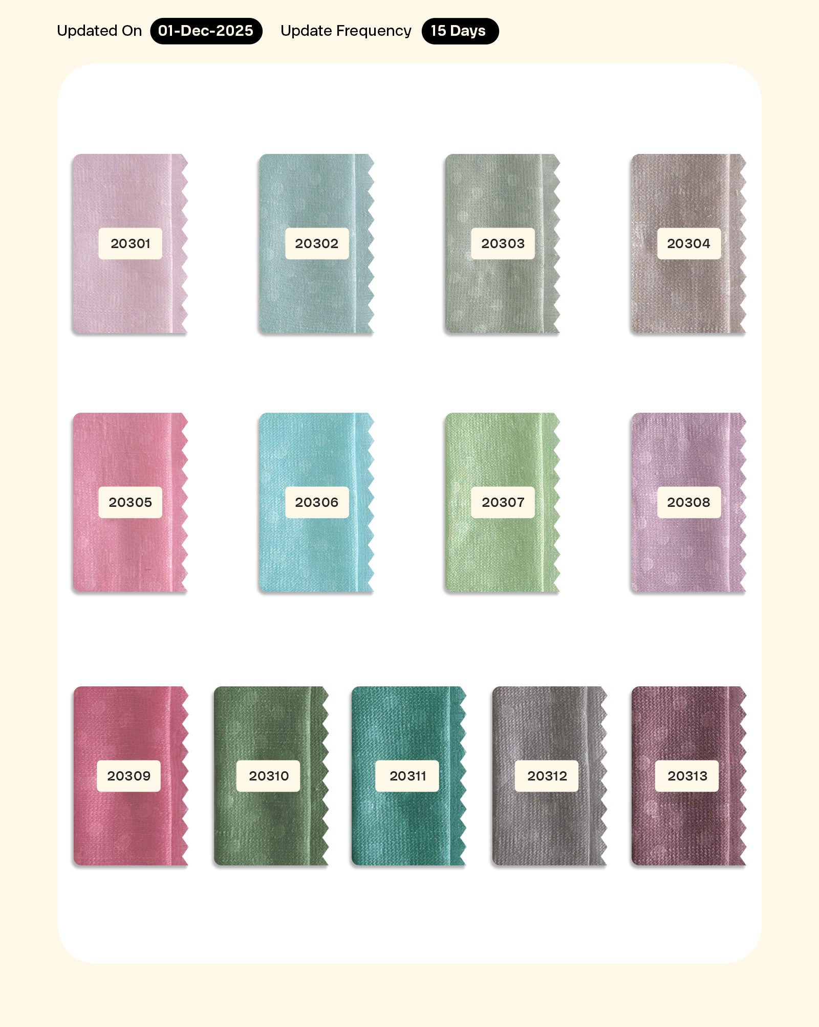 Poly Slub Polka Dot Fabric - 18 kg