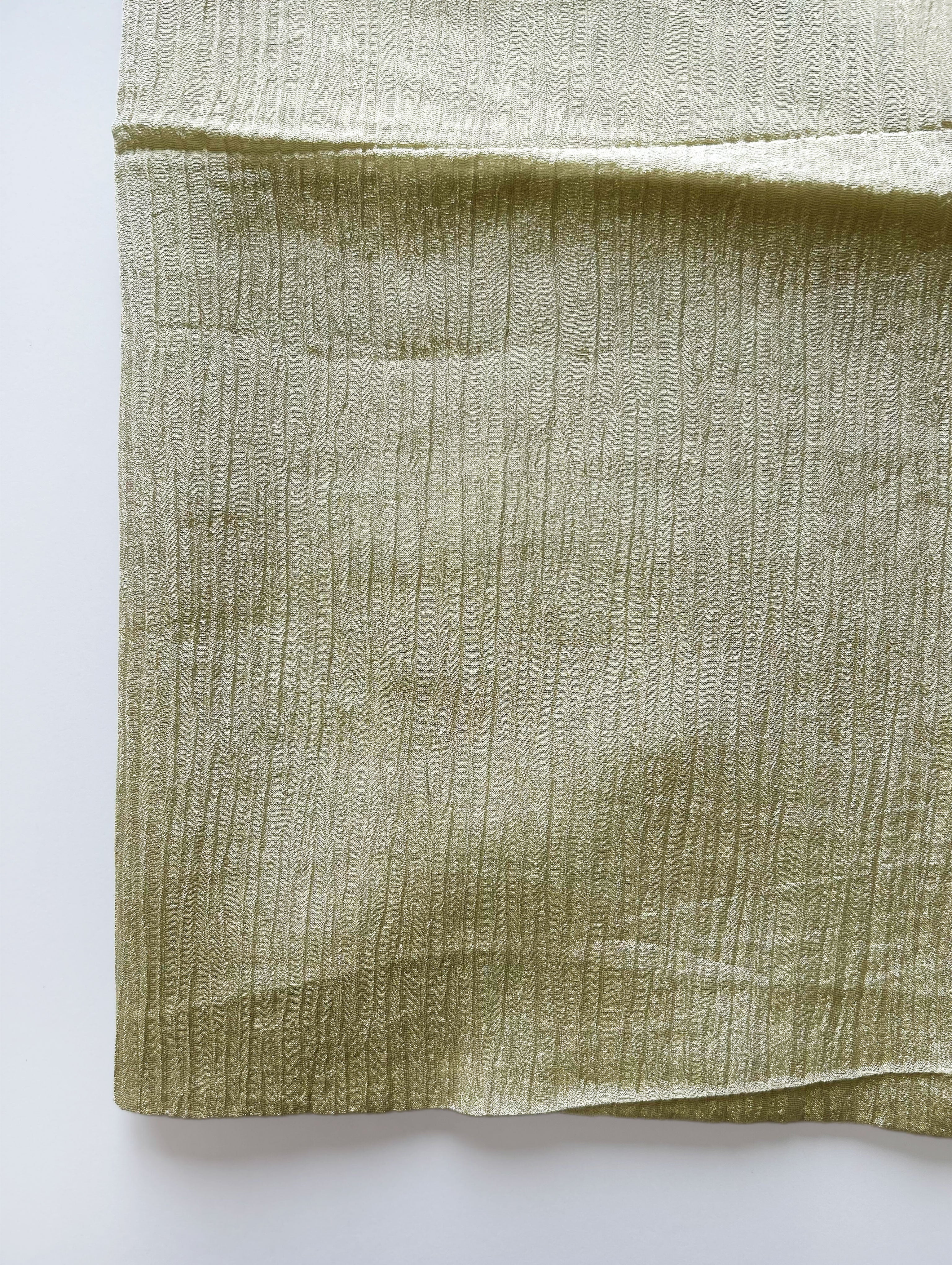 75 Gram Viscose Gold Tissue Crushed Fabric