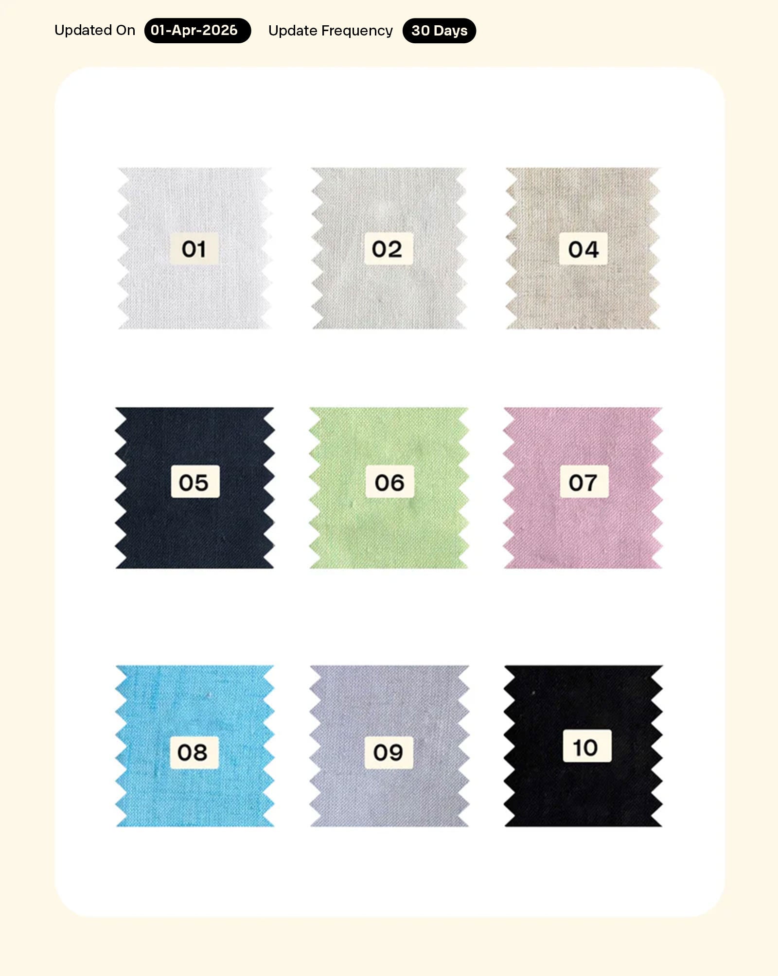 LENZING邃｢ Modal Linen Plain Mill Dyed Fabric 58"