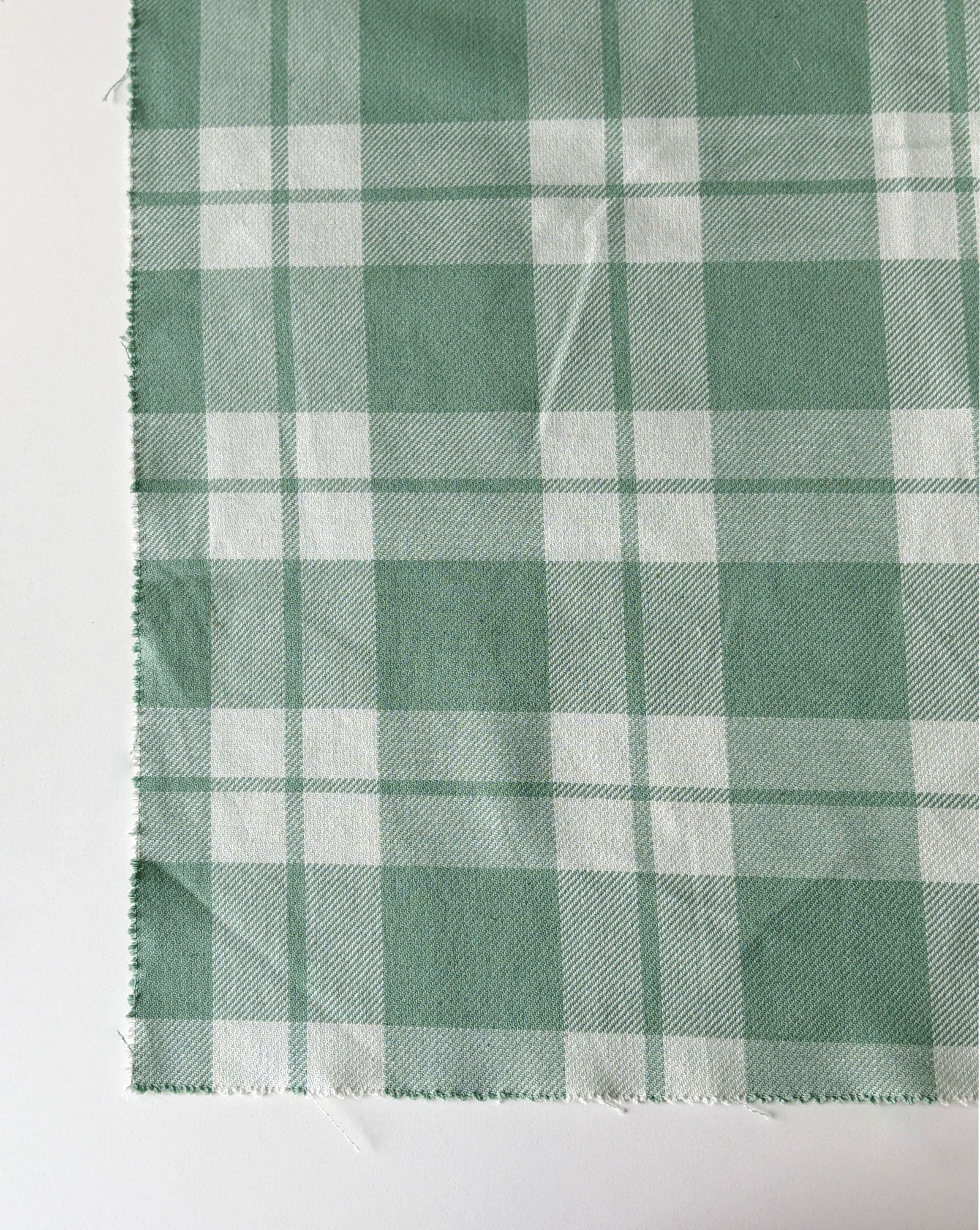 2/20s Agave Green Cotton Yarn Dyed Twill Fabric 56"
