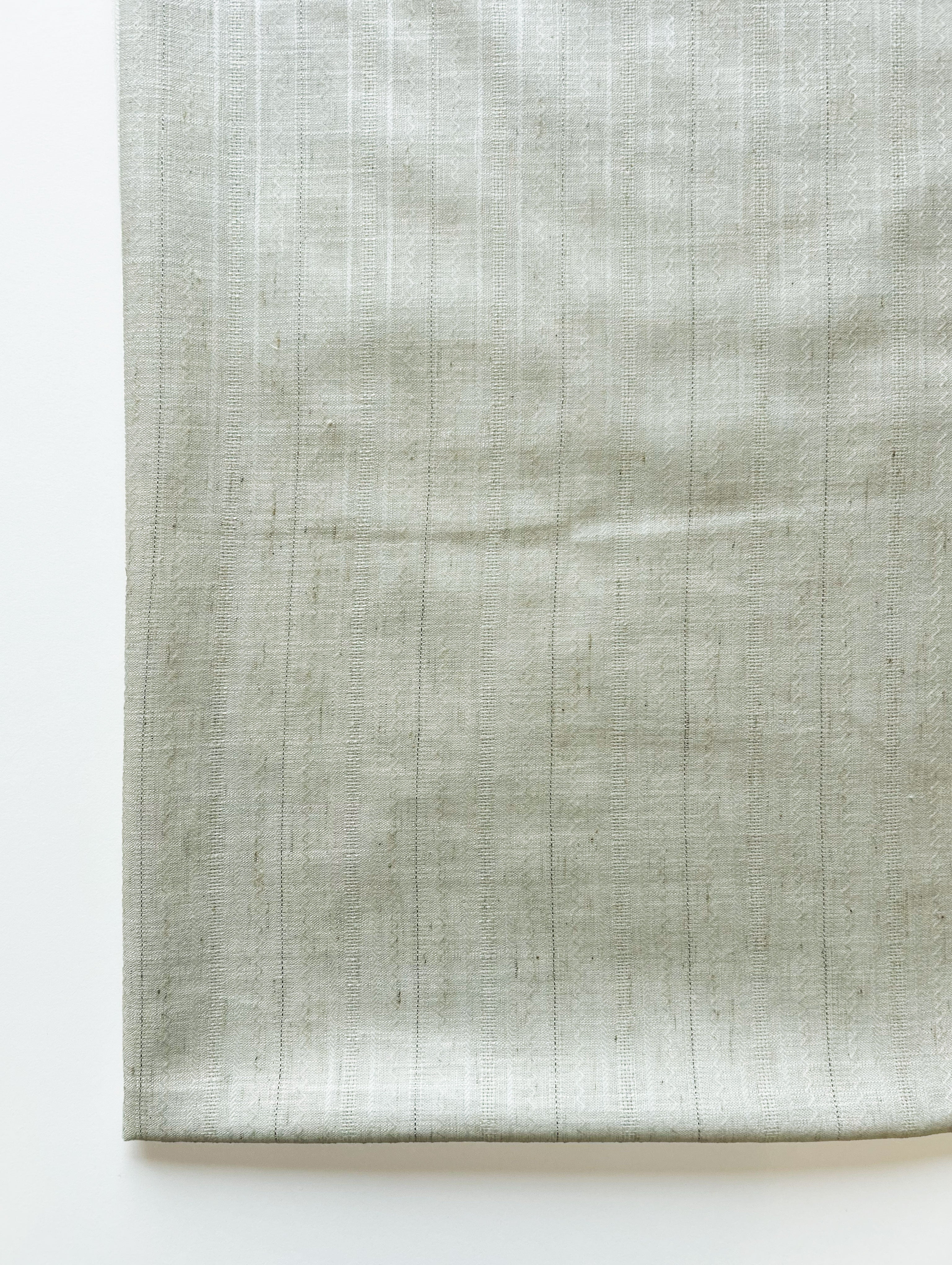 Off-White Loom Textured Blended Viscose Dobby Lurex Yarn Dyed Fabric 57"