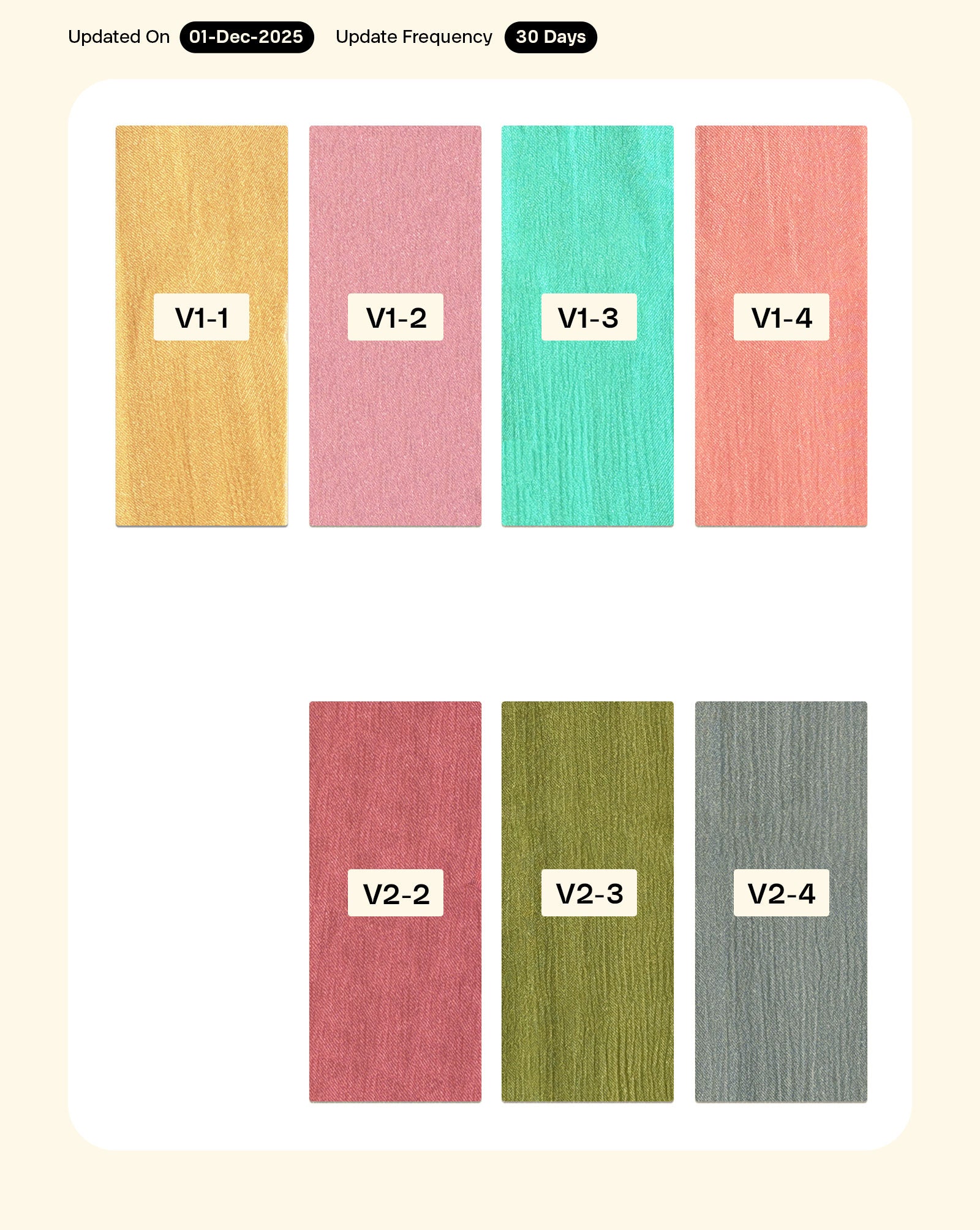 Viscose Chinnon Chiffon Mill Dyed Fabric 42" - 6 kg