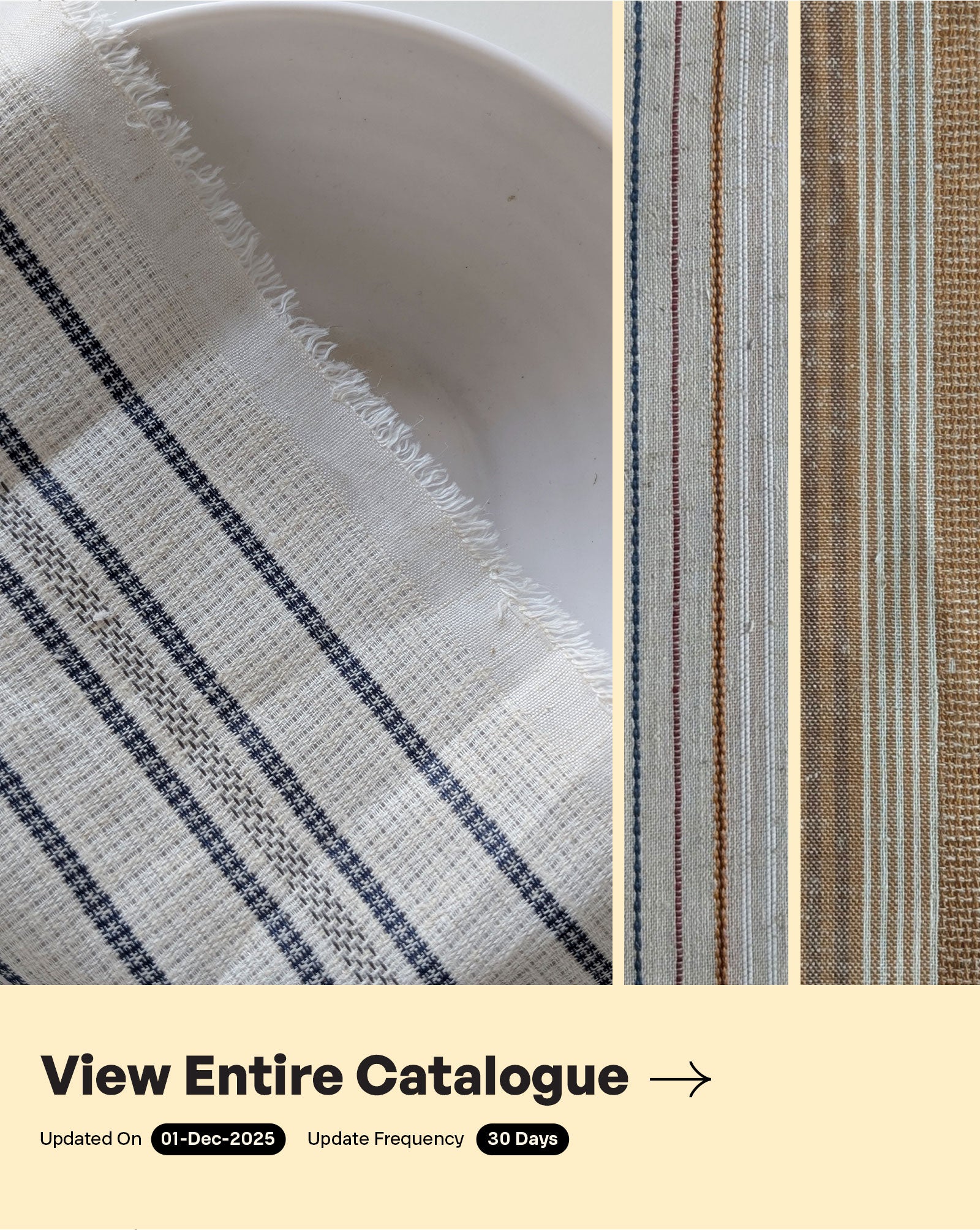 Loom Textured Blended Cotton Yarn Dyed Fabric 56"