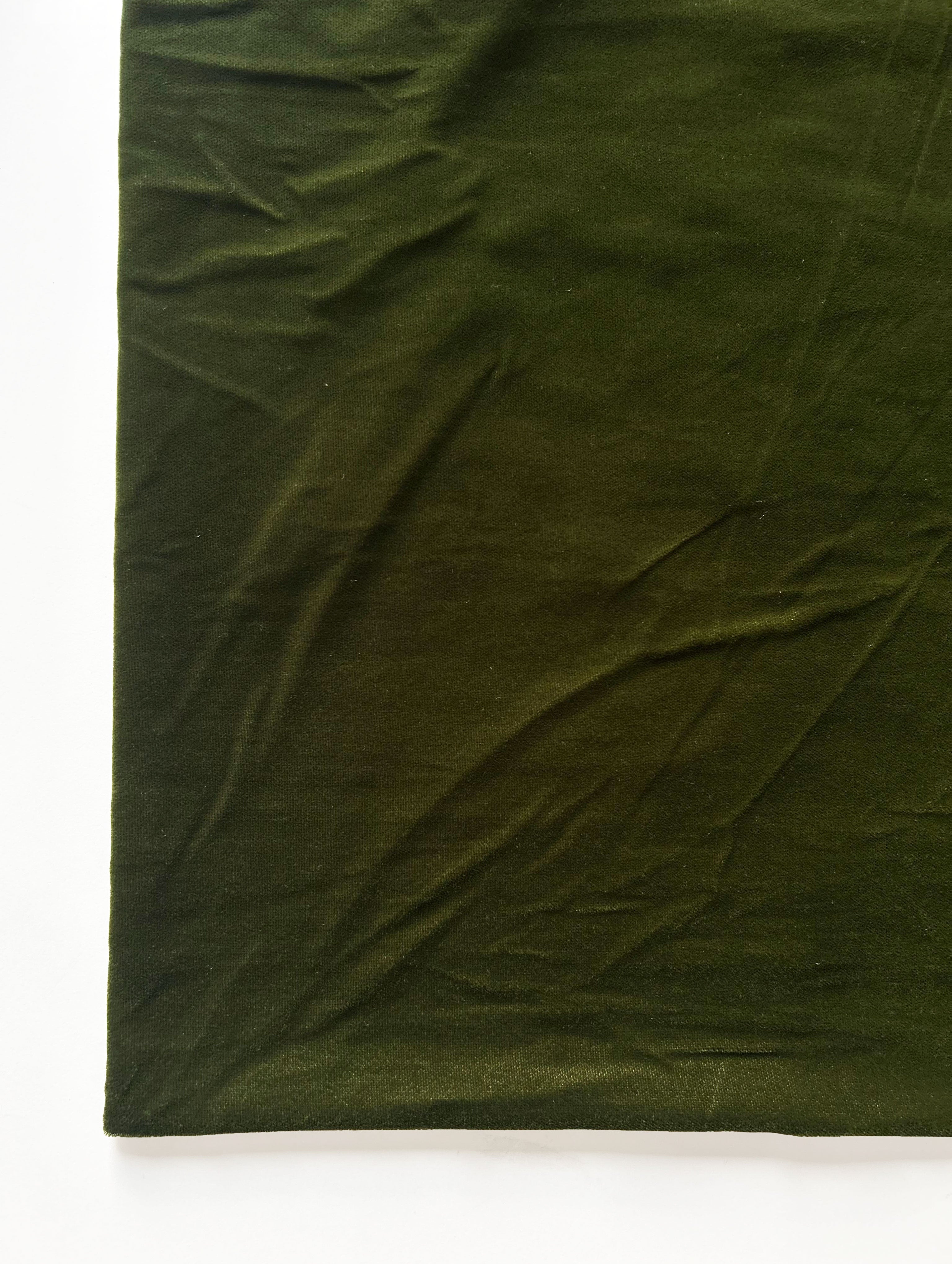 Green Micro Velvet 9000 Mill Dyed Fabric 56"