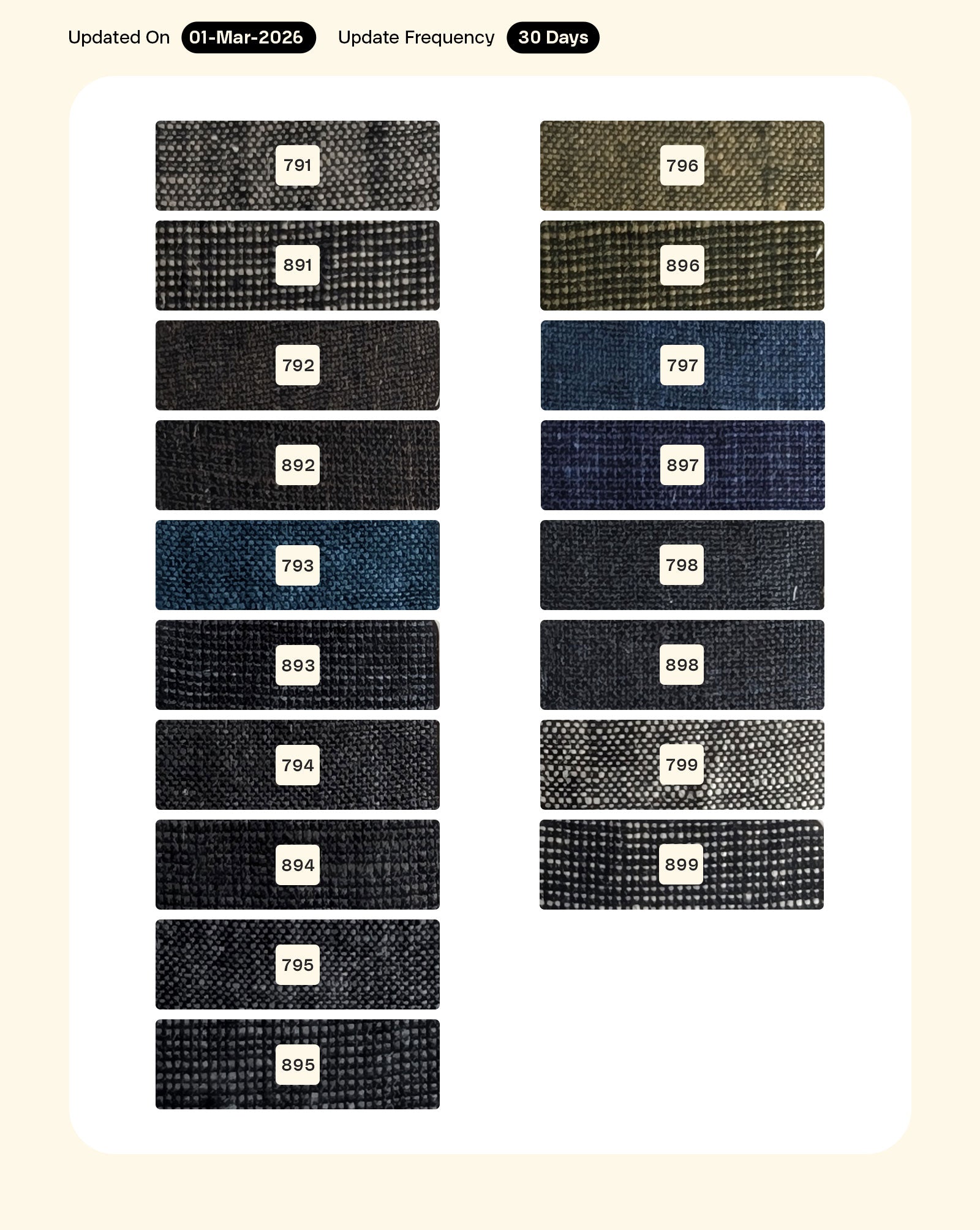 25 Lea Suiting Linen Dark Yarn Dyed Fabric 58"